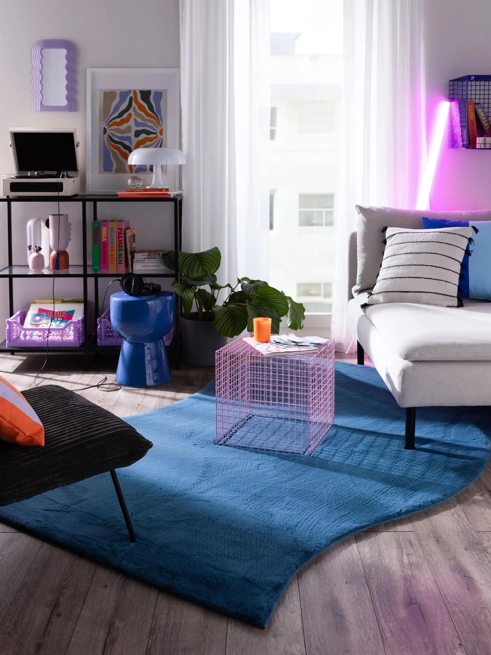 Covor Shaggy Arlie Blue 