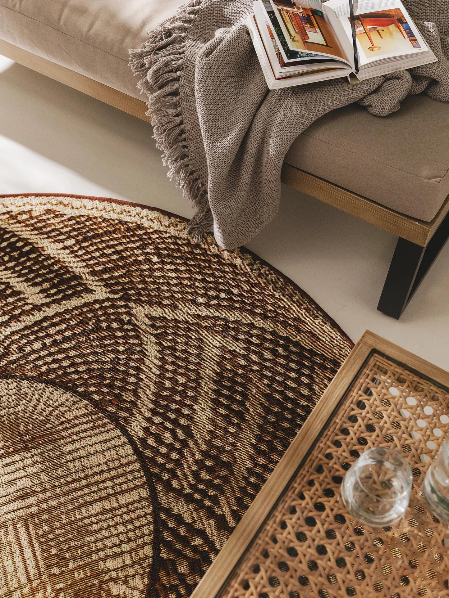 Covor rotund interior/exterior Artis Gold 