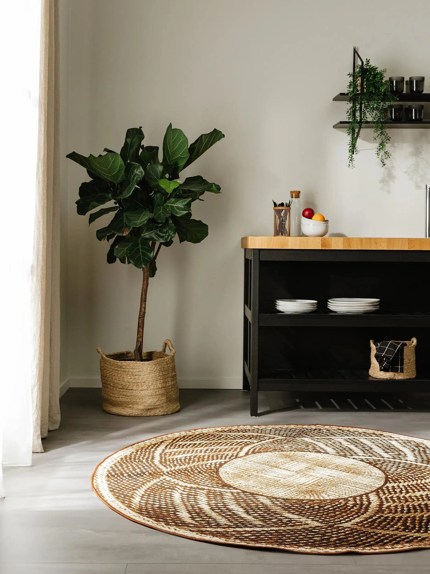 Covor rotund interior/exterior Artis Gold 