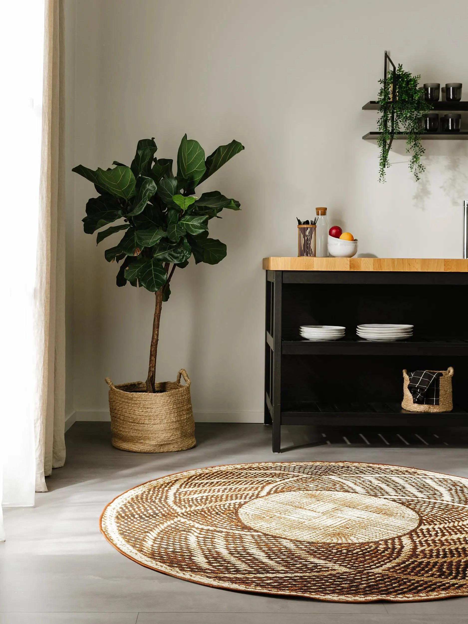 Covor rotund interior/exterior Artis Gold 