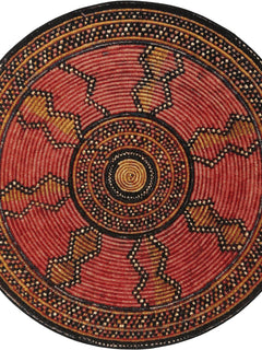 Covor rotund interior/exterior Artis Red