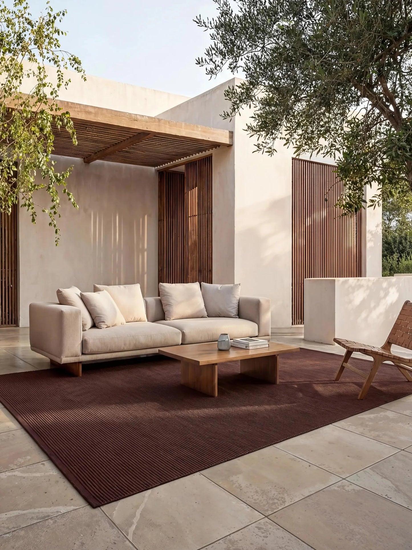 Covor interior/exterior Arvea Red/Brown