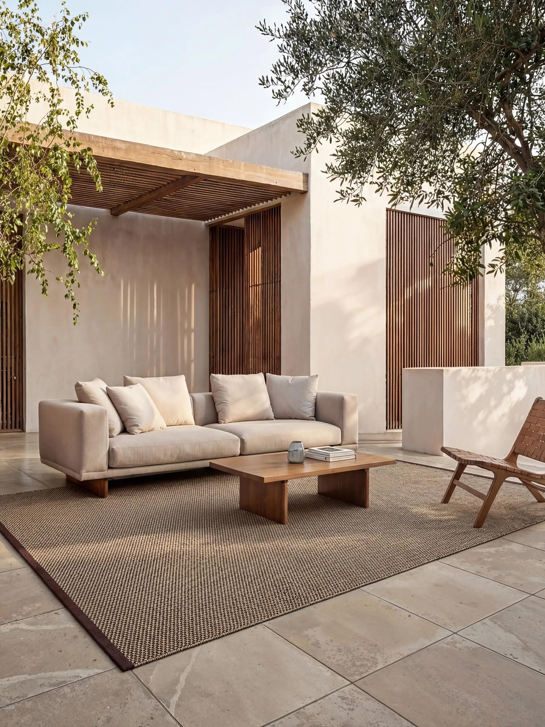 Covor interior/exterior Arvea Blue/Brown