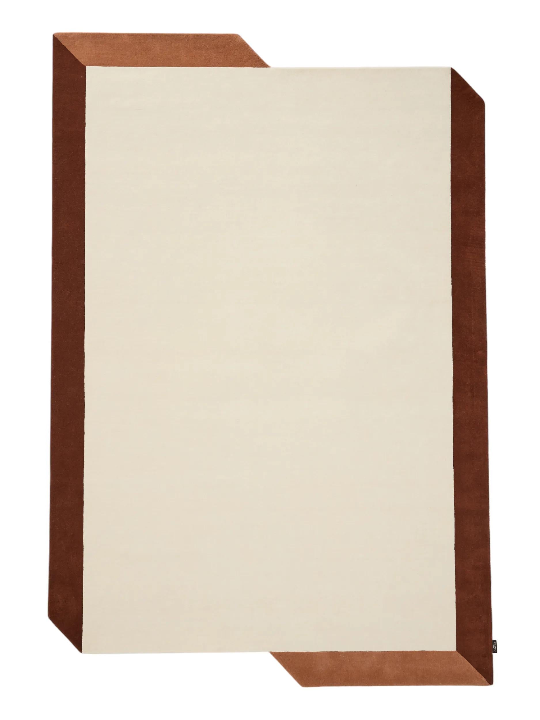 Covor de lână Aspect Cream/Red