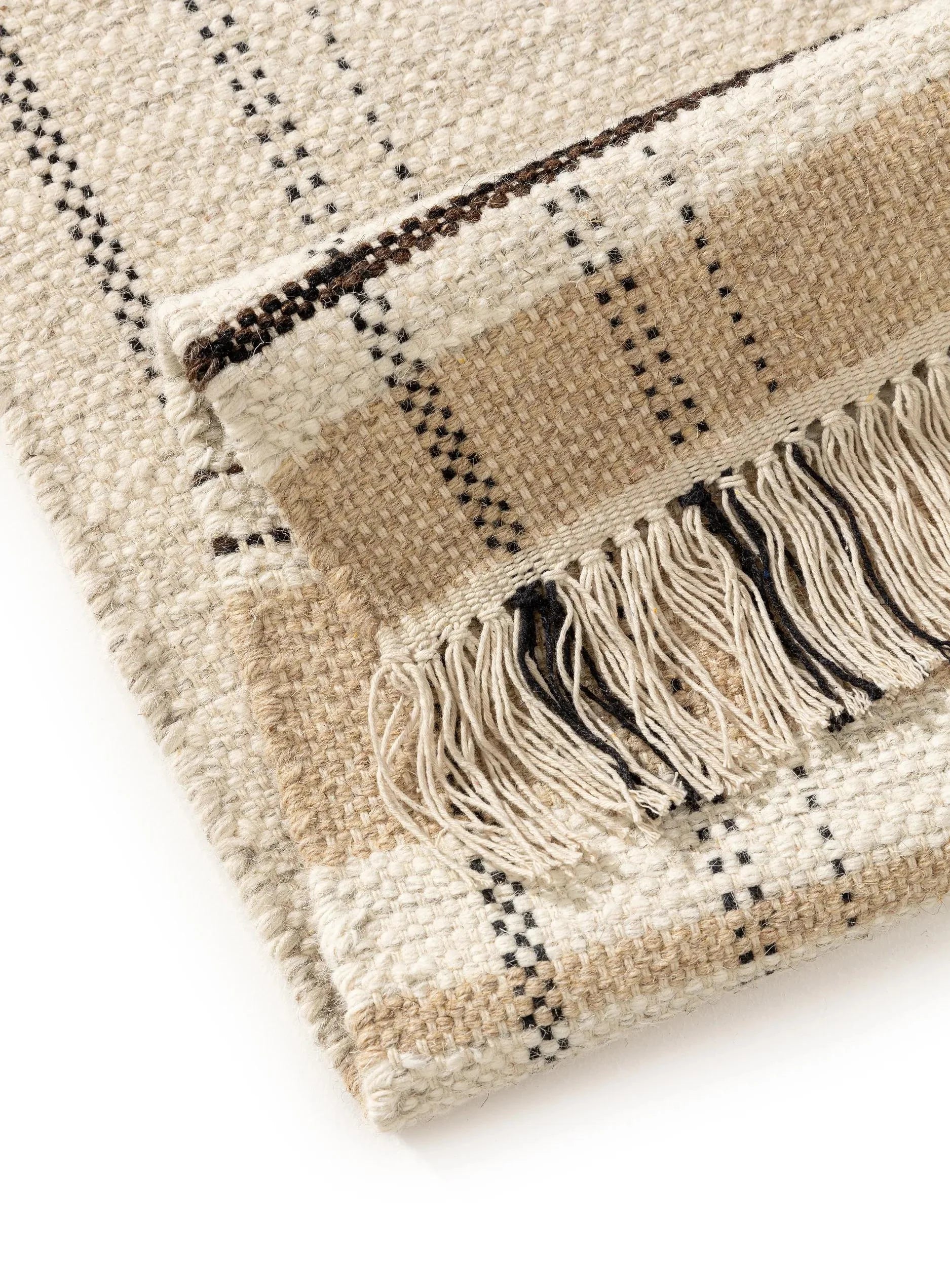 Traversă din lână Bahati Beige
