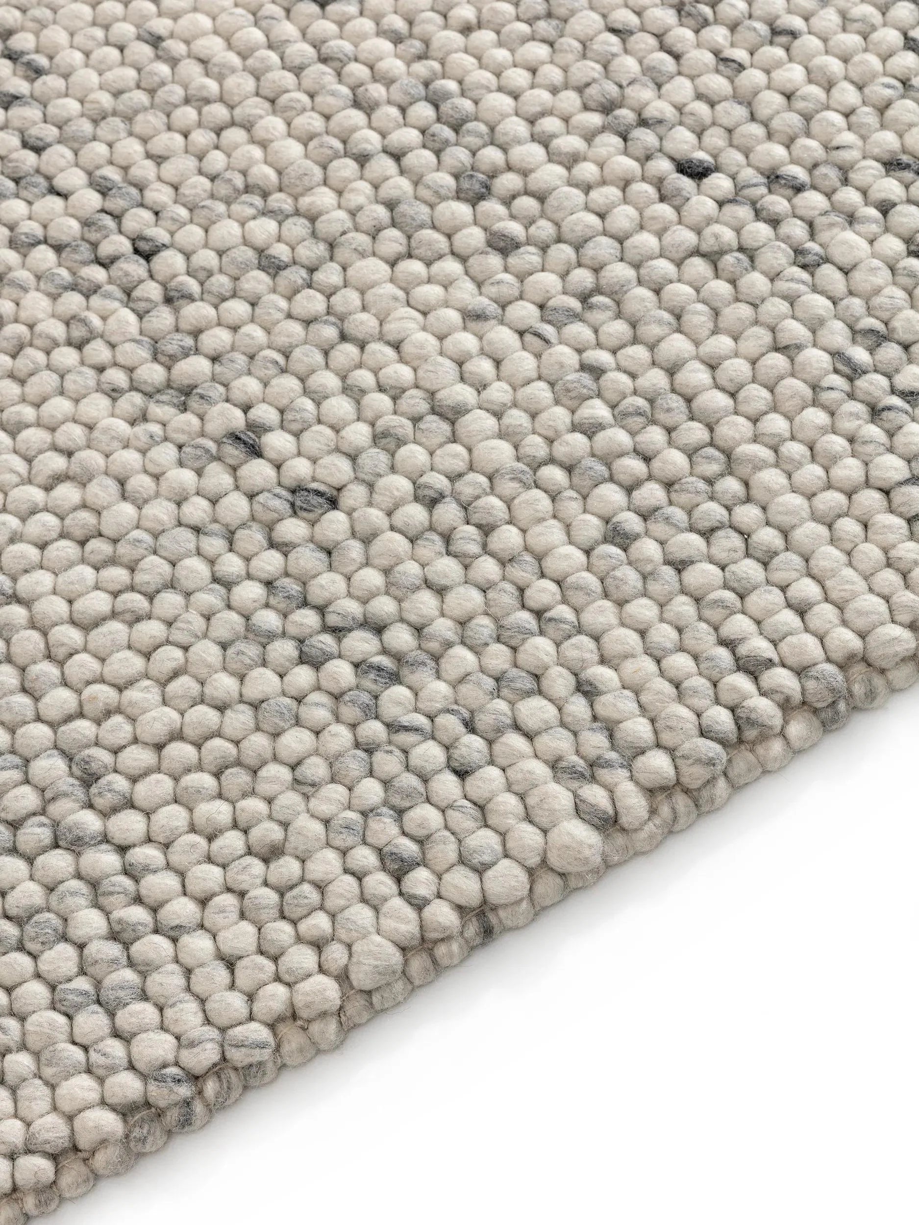 Traversă din lână Beads Light Grey 