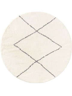 Shaggy Covor rotund Benno Cream