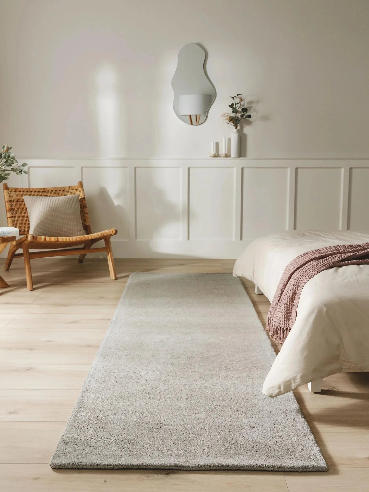 Traversă din lână Bent Grey 