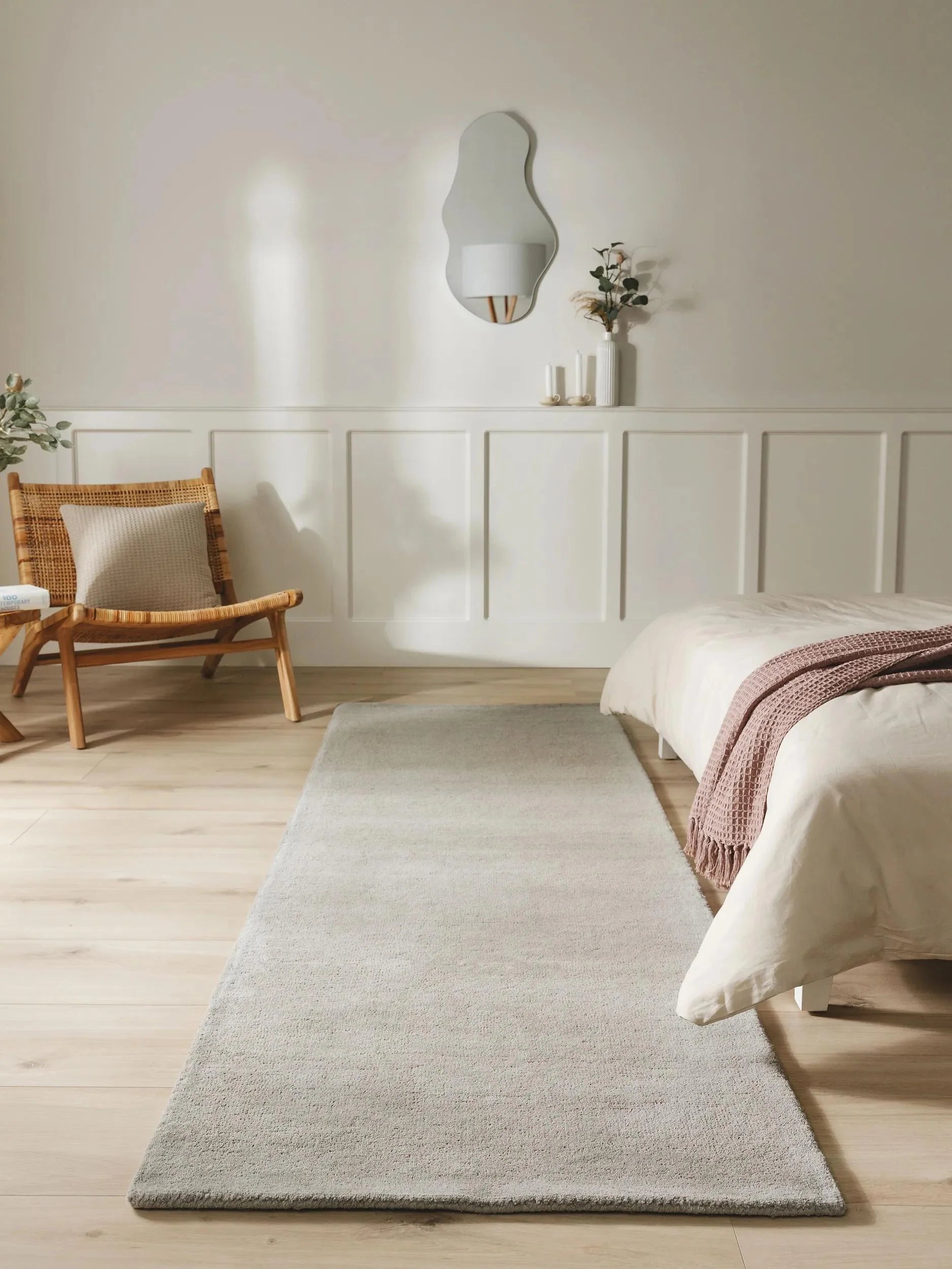 Traversă din lână Bent Grey 