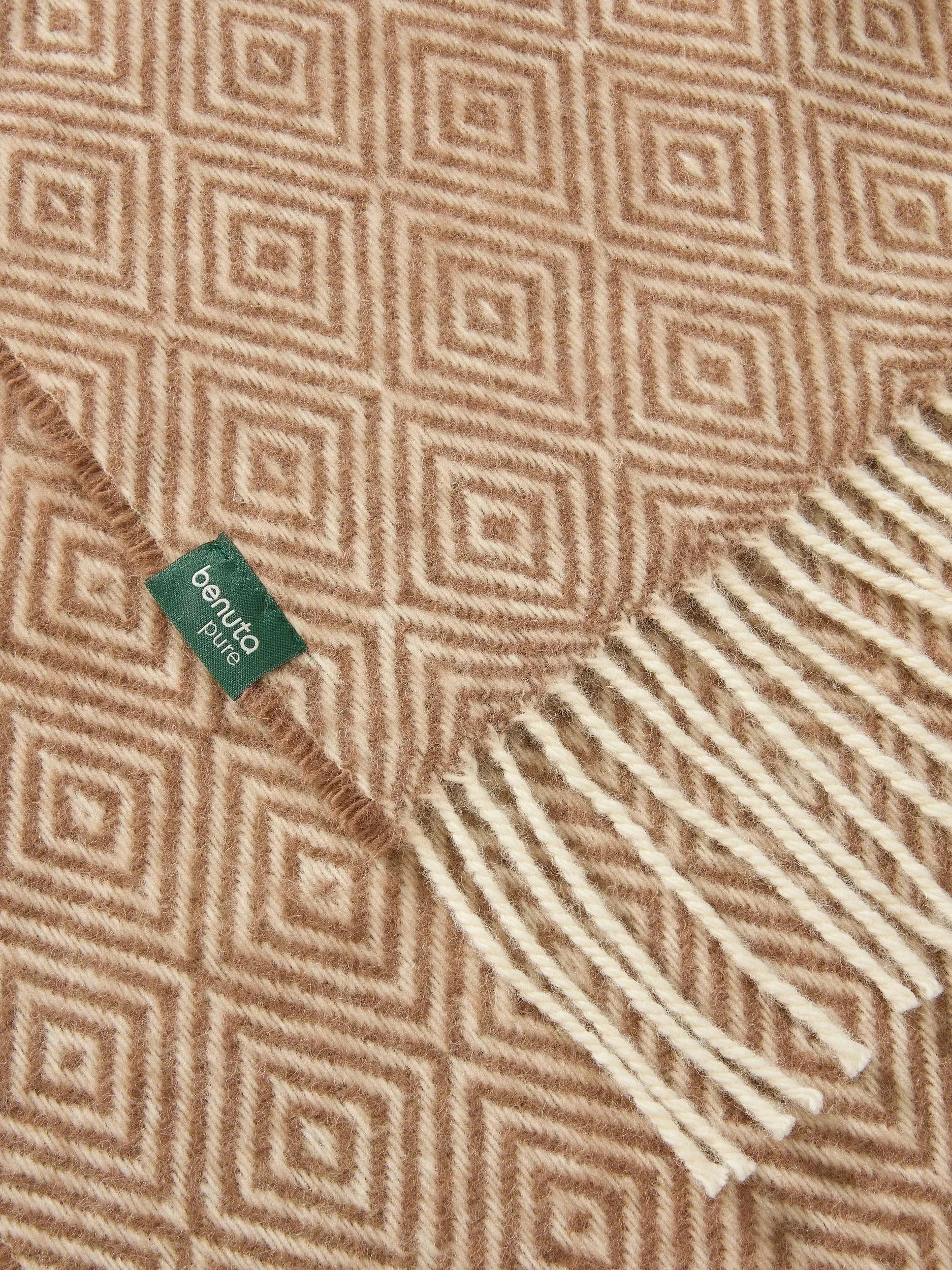 Wool Pătură Bianca Brown