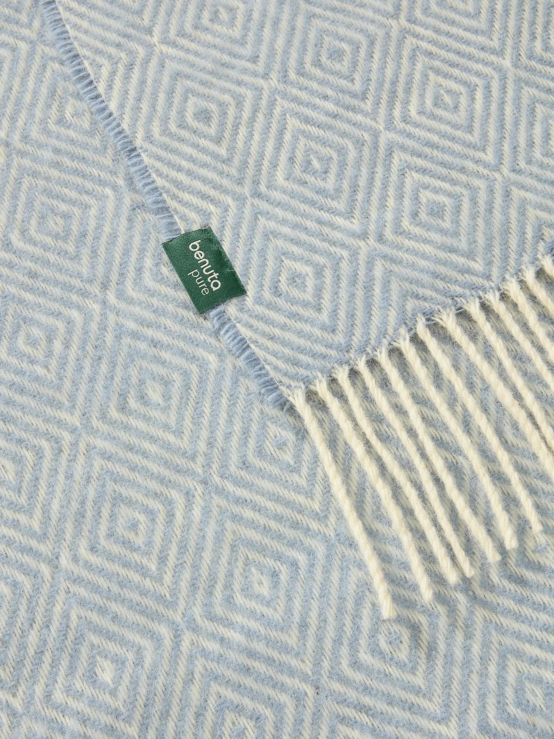 Wool Pătură Bianca Blue