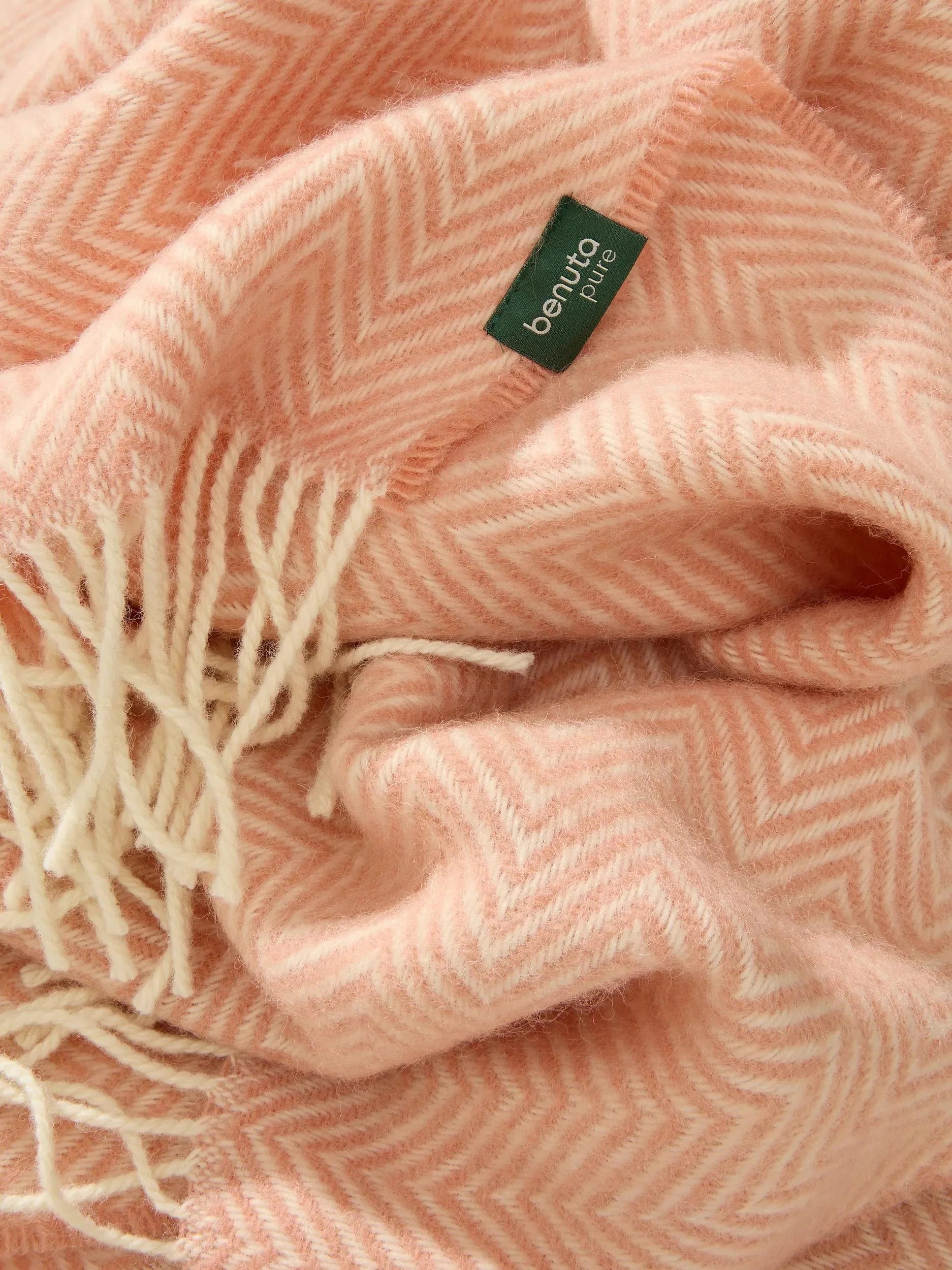 Wool Pătură Bianca Rose