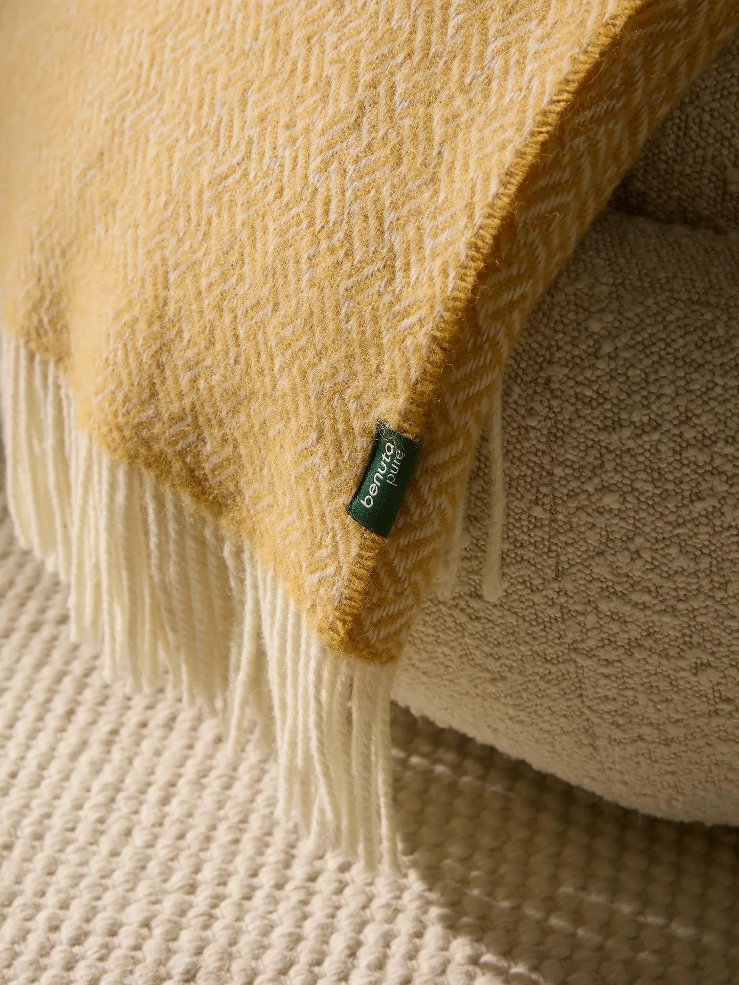 Wool Pătură Bianca Yellow