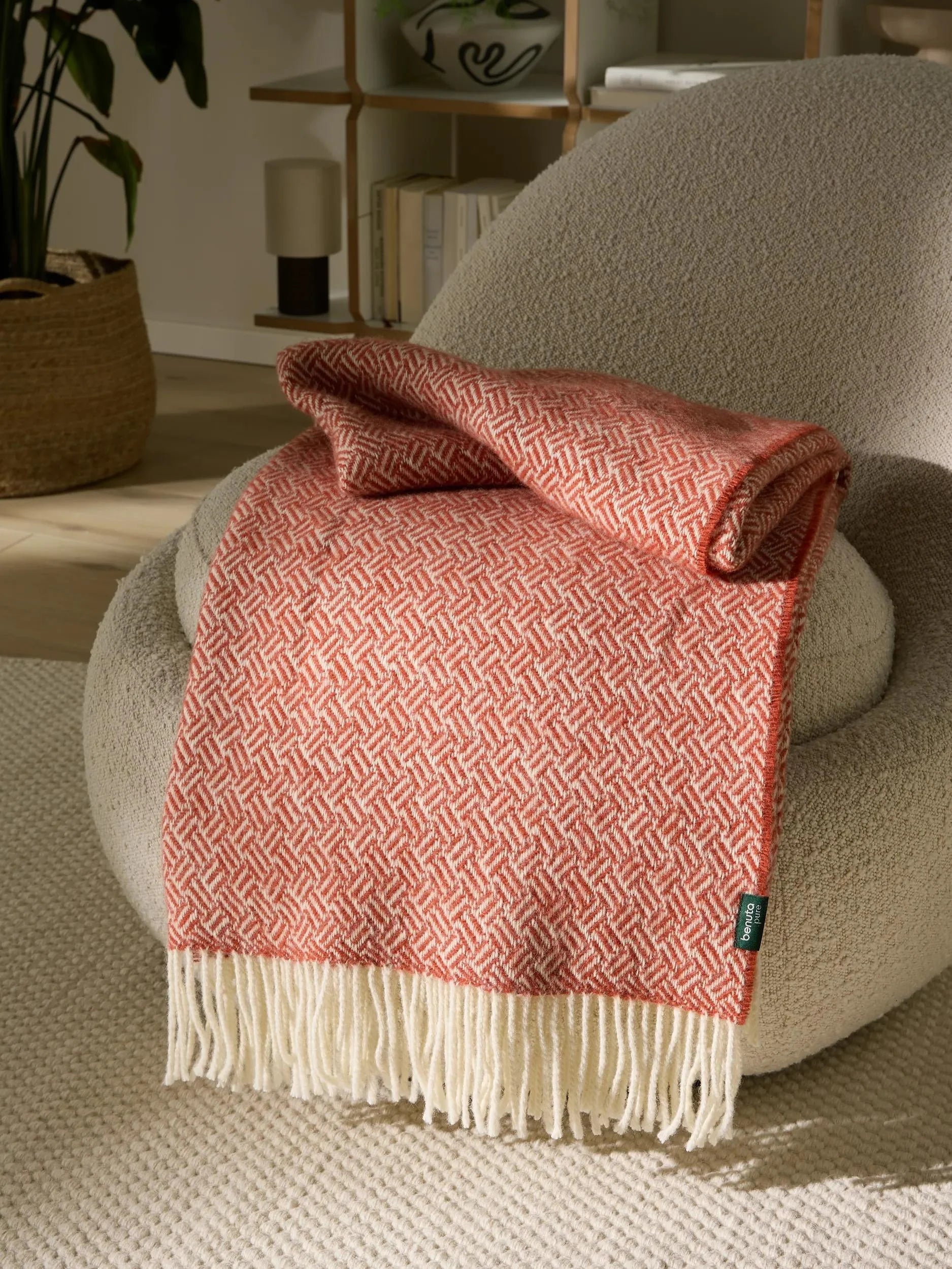 Wool Pătură Bianca Red