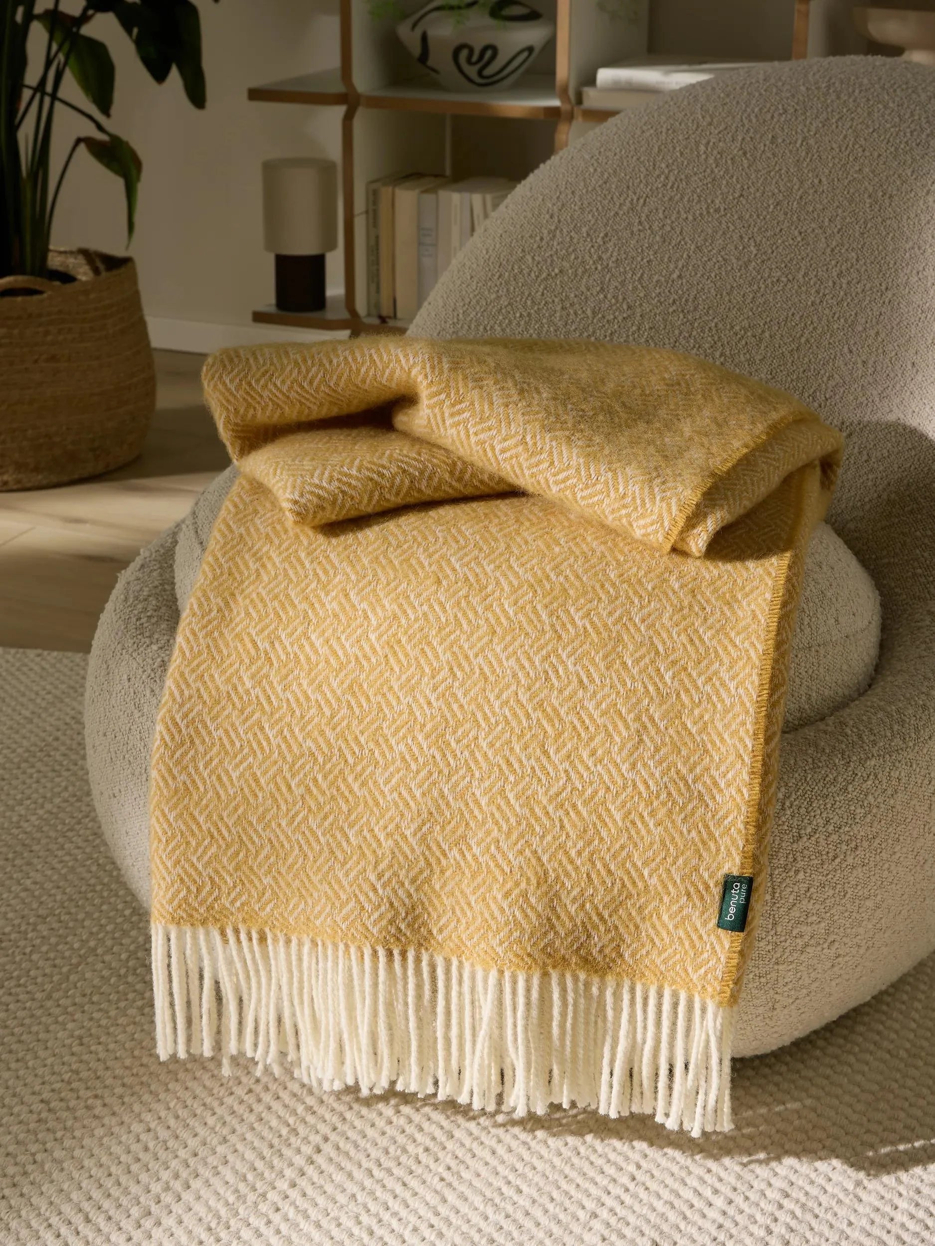 Wool Pătură Bianca Yellow