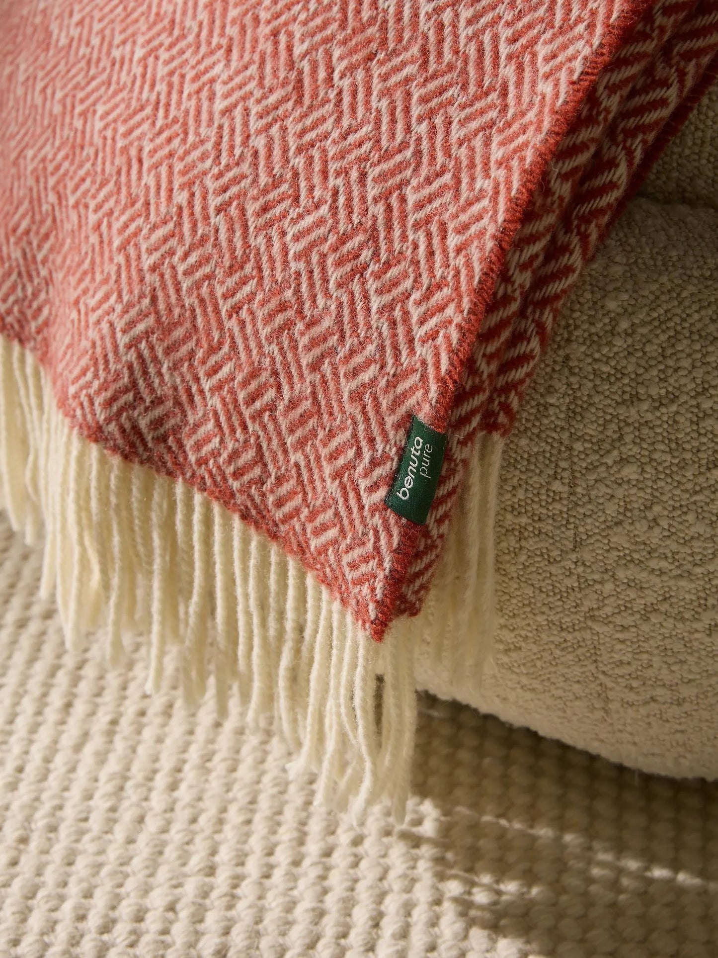 Wool Pătură Bianca Red