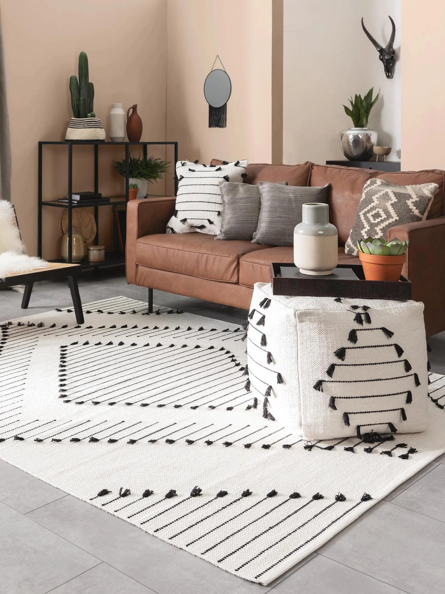 Covor bumbac Bo Ivory