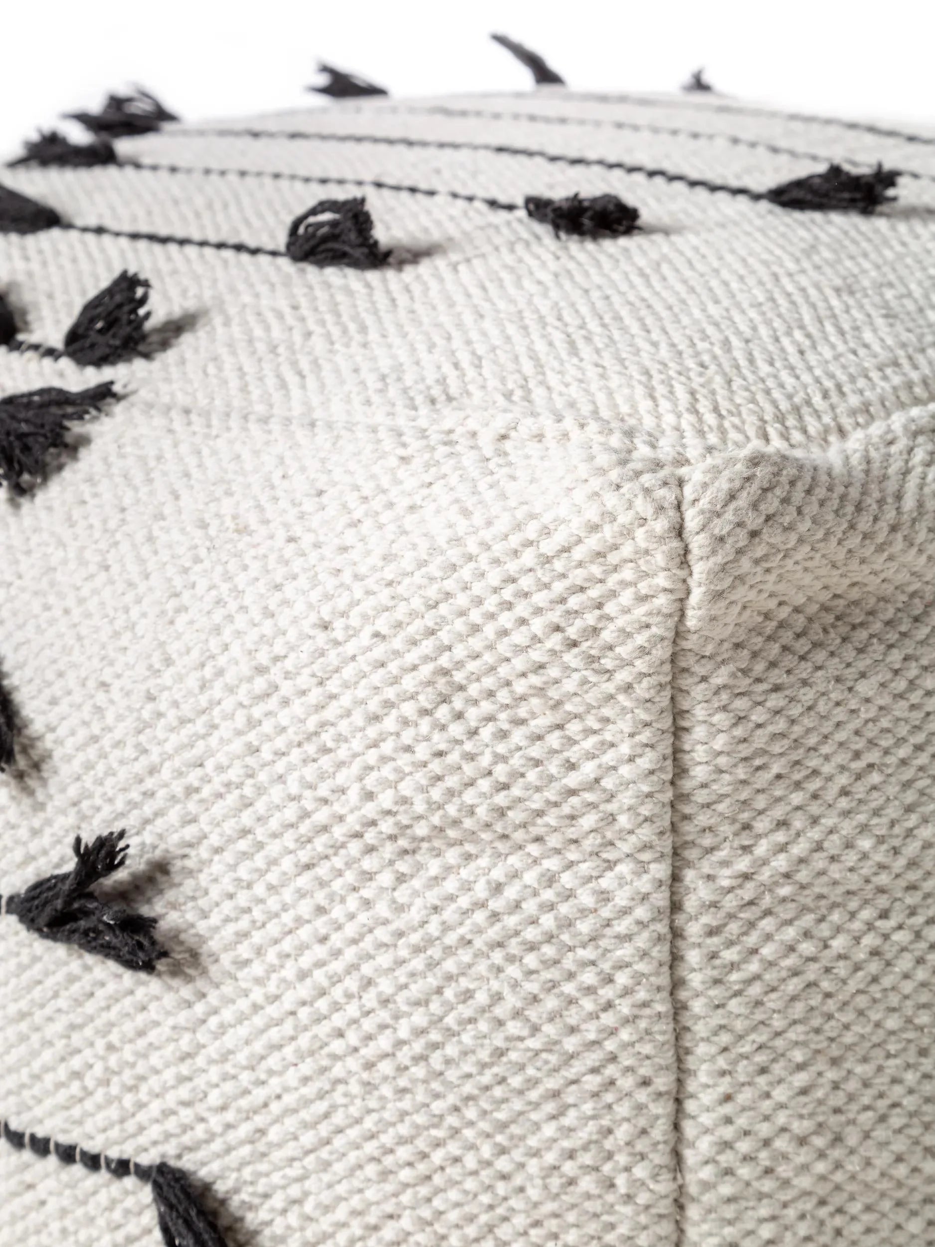 Pouf/taburet Bo Ivory