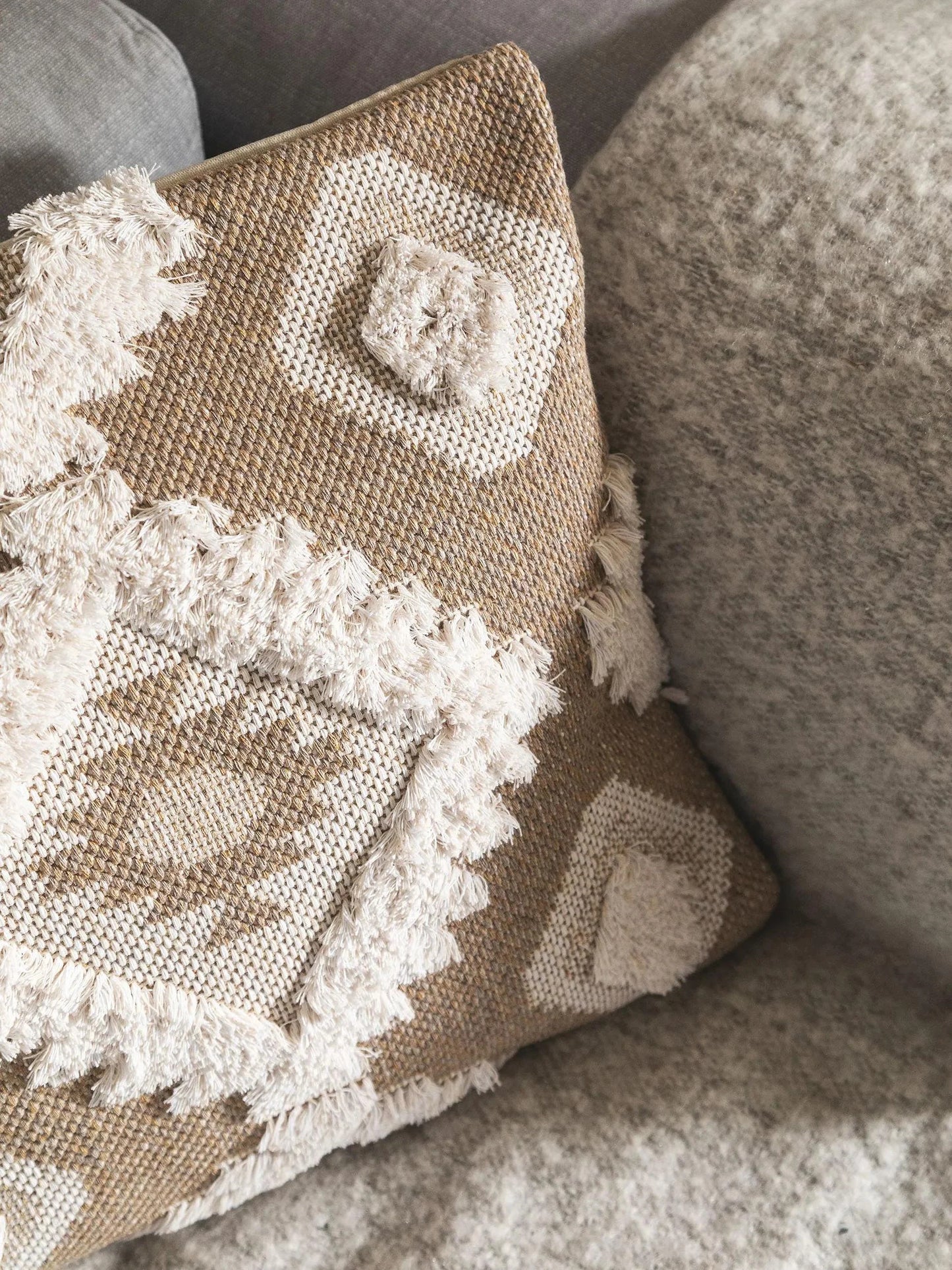 Față de pernă Bodo Cream/Taupe 