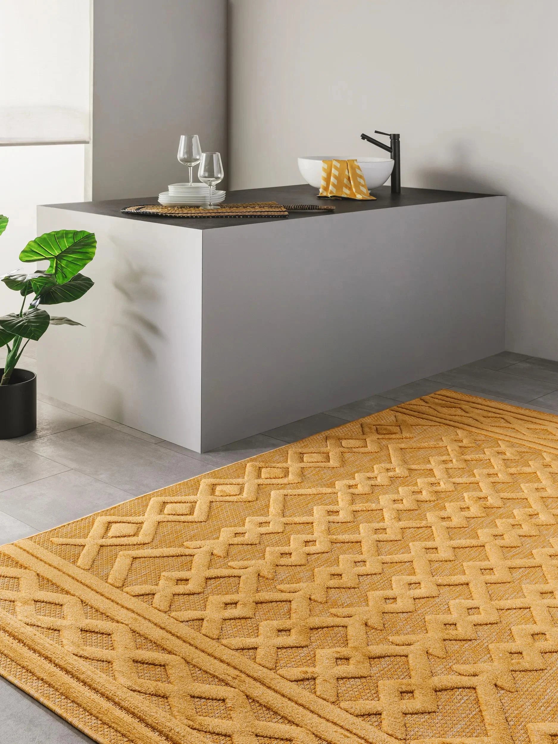 Covor interior/exterior Bonte Yellow 