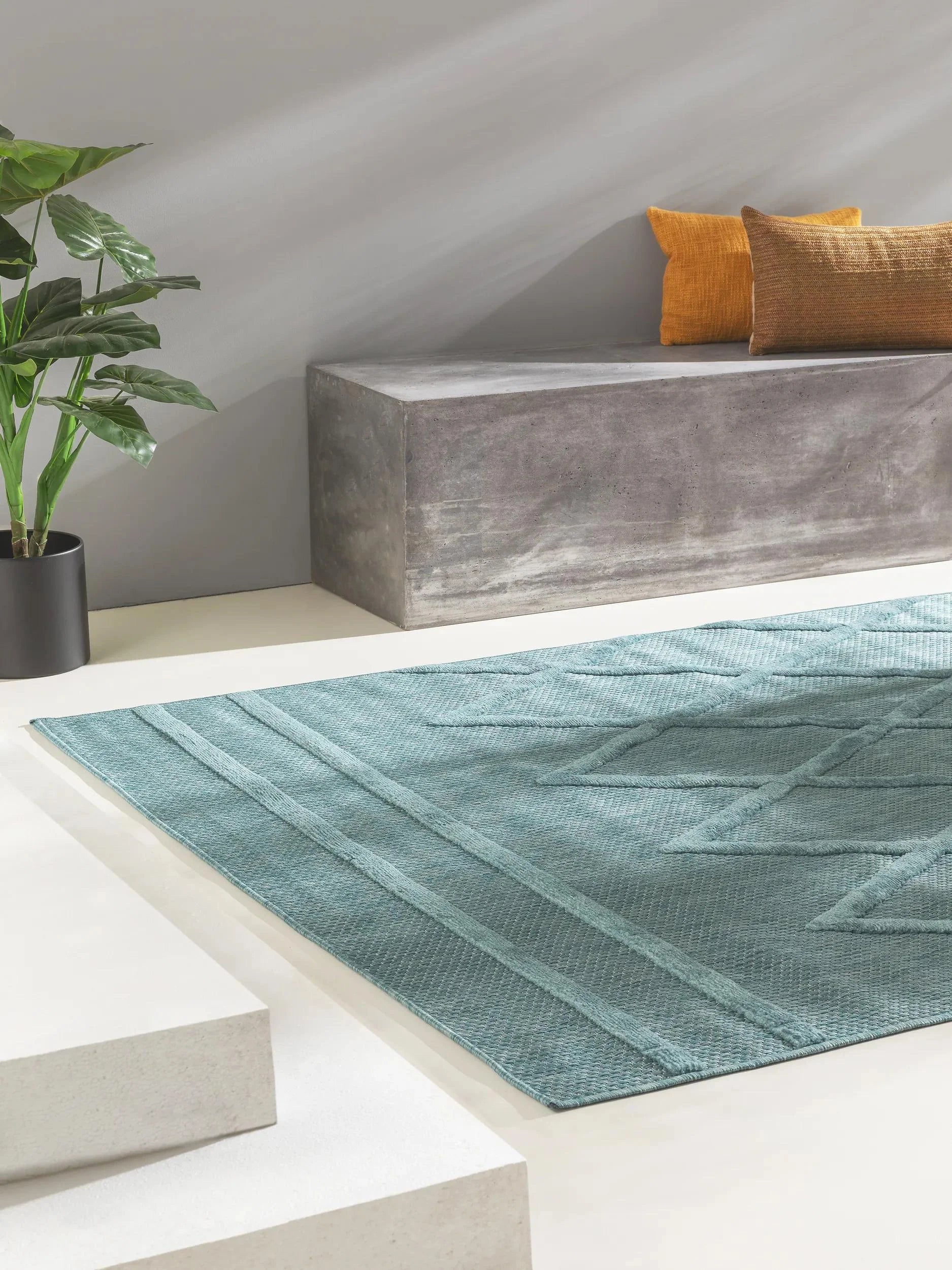 Covor interior/exterior Bonte Turquoise 