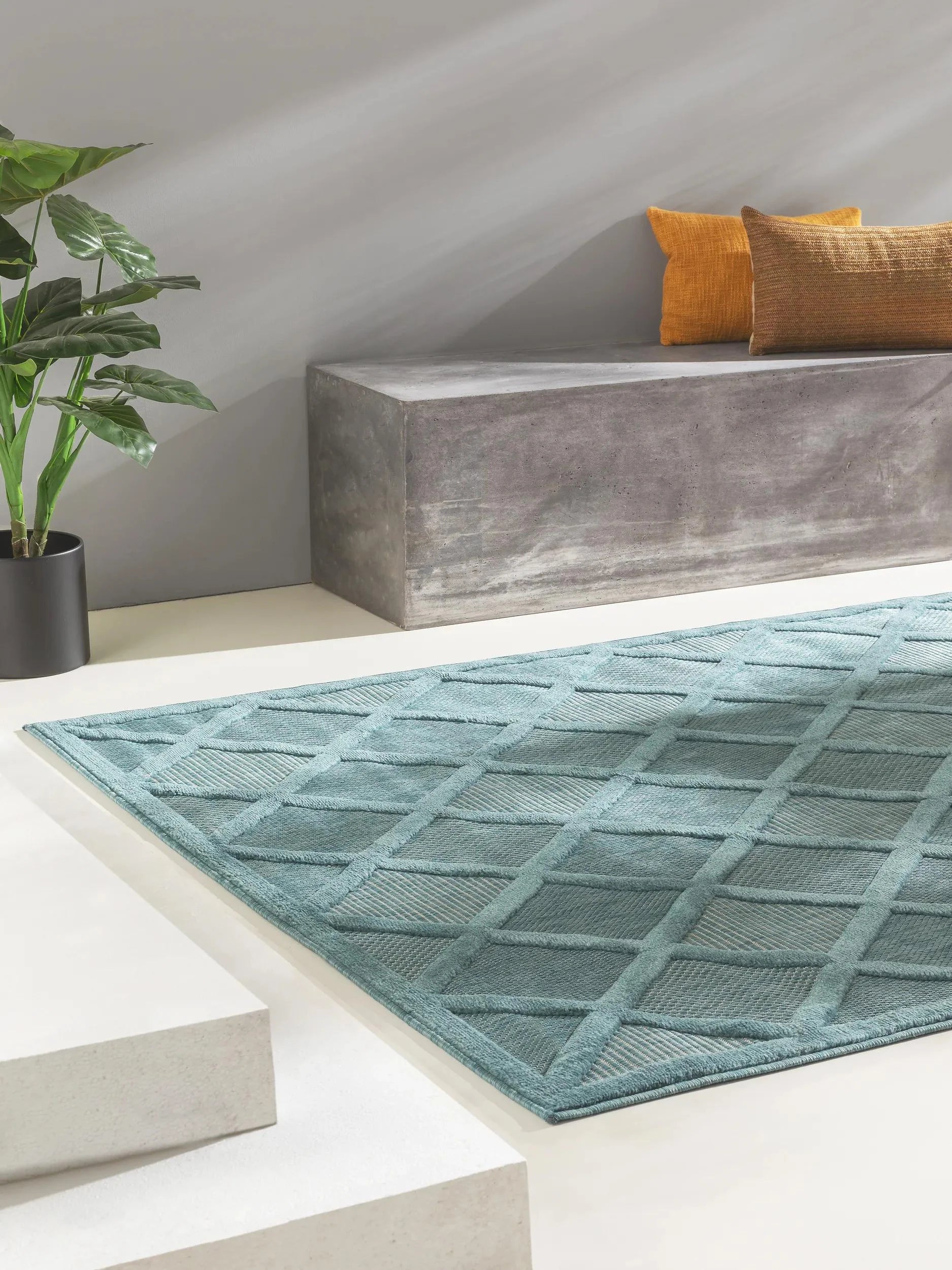 Covor interior/exterior Bonte Turquoise 