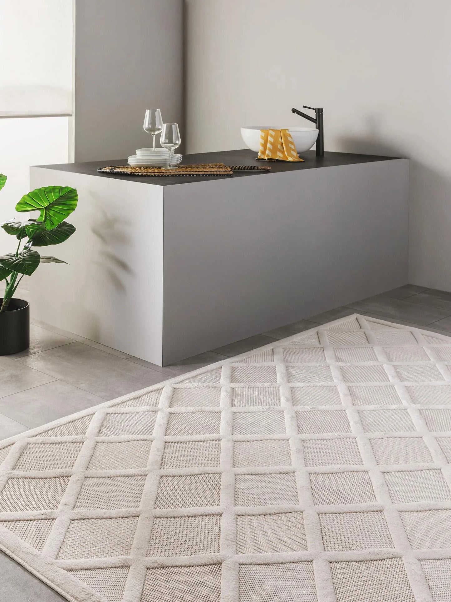 Covor interior/exterior Bonte Cream 