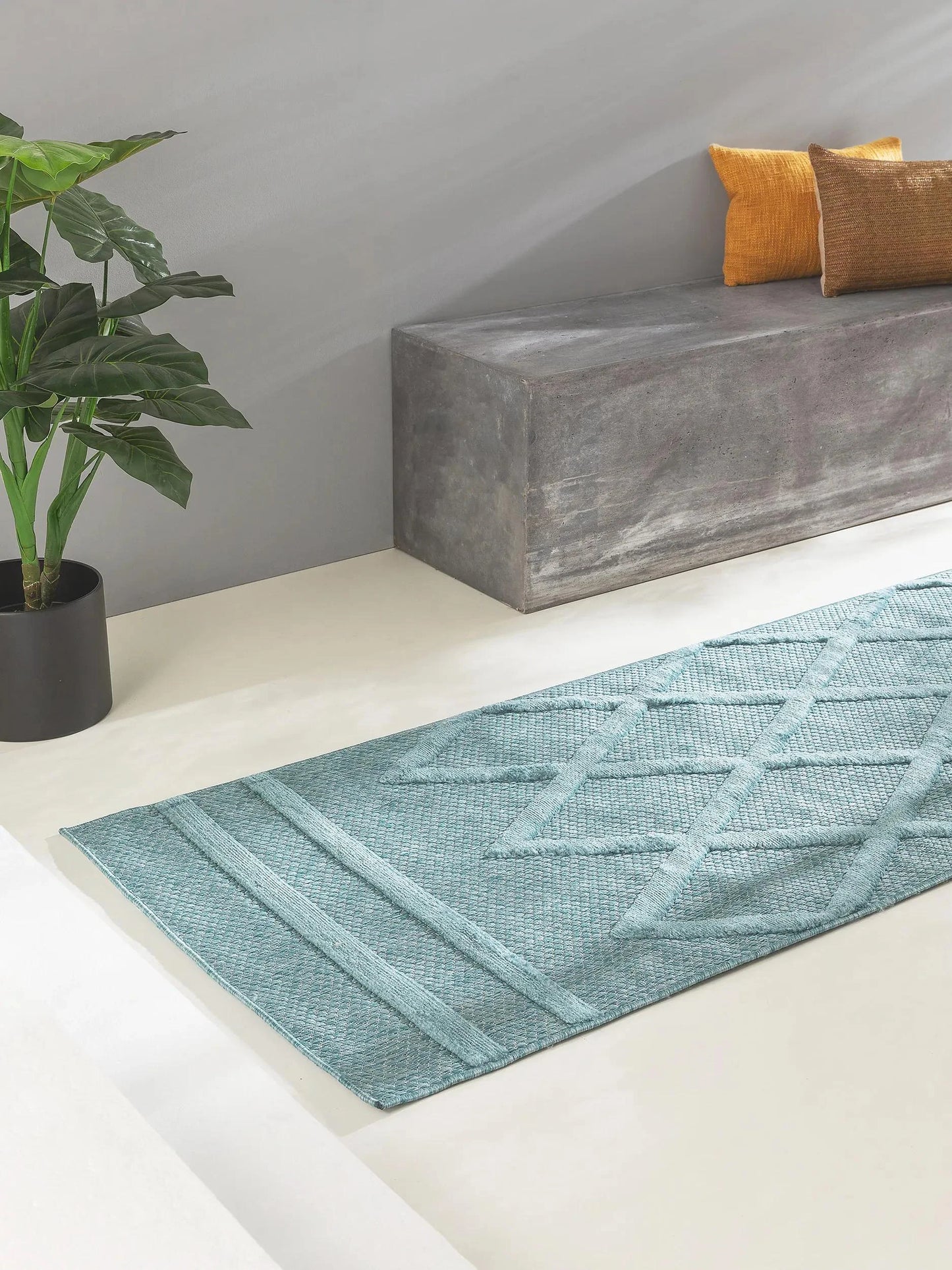Covor interior/exterior Bonte Turquoise 