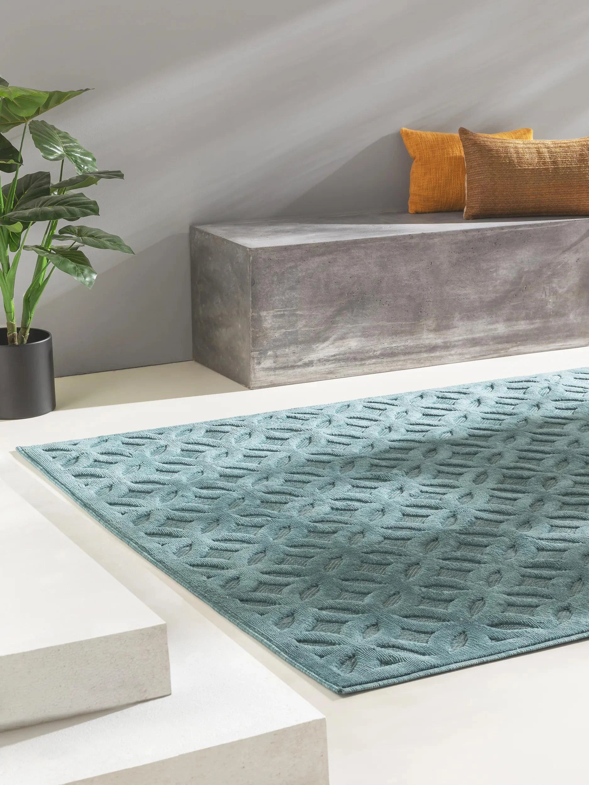 Covor interior/exterior Bonte Turquoise