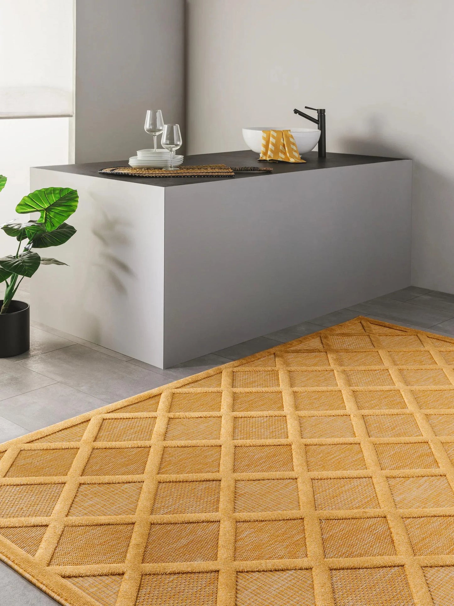 Covor interior/exterior Bonte Yellow