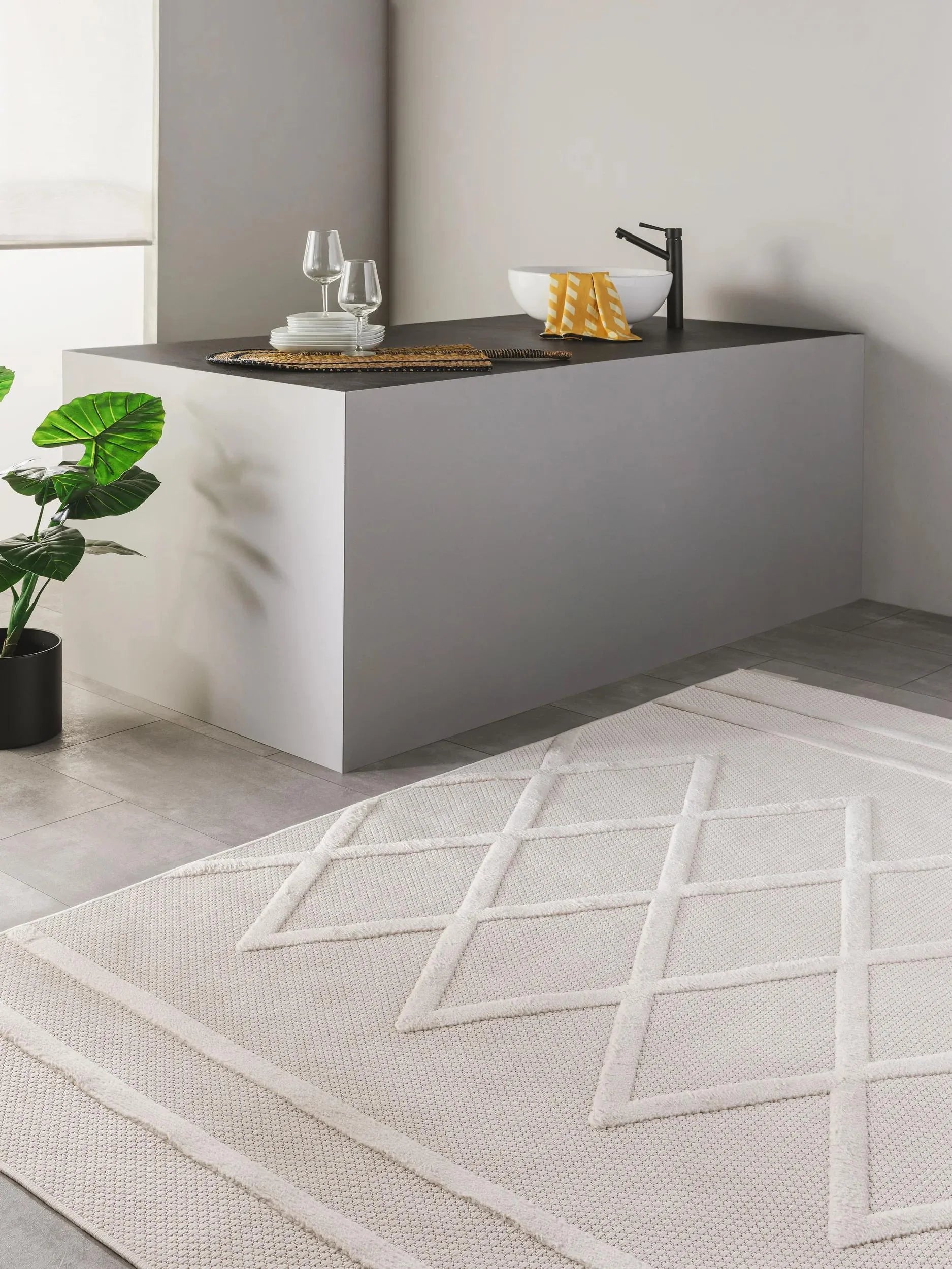 Covor interior/exterior Bonte Cream