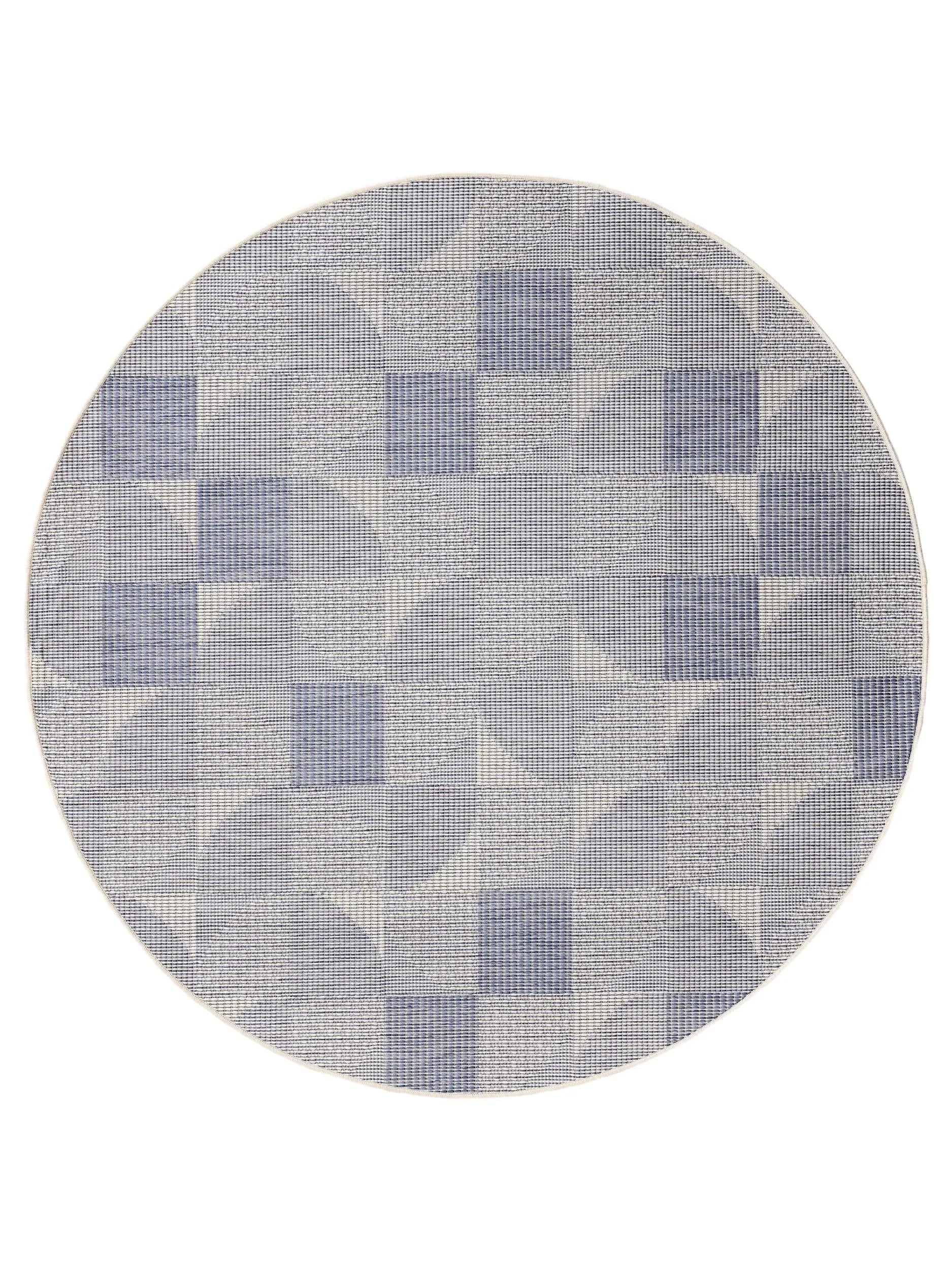Covor rotund interior/exterior Bronco Dark Blue 