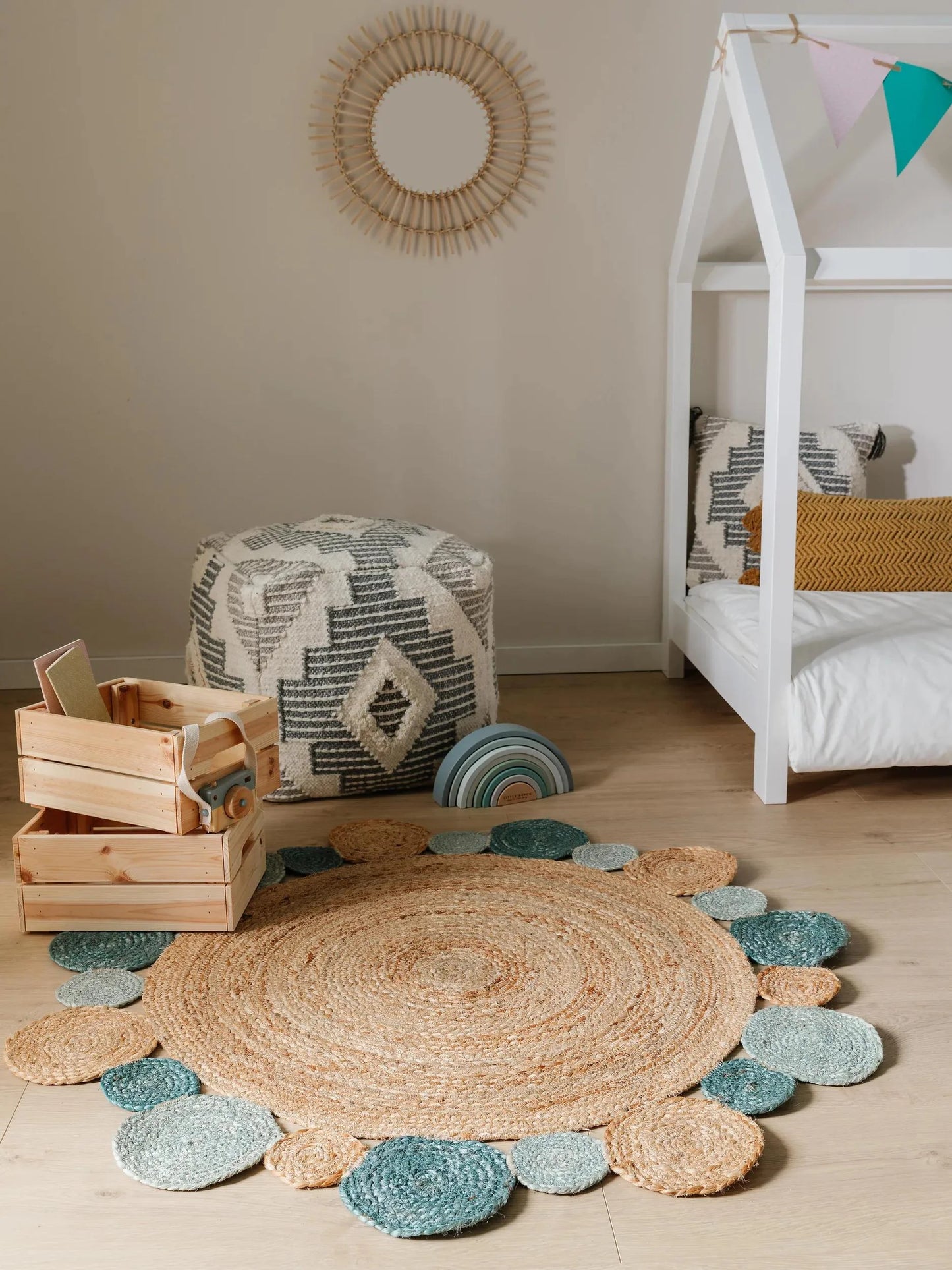 Covor pentru copii Bubbles Turquoise 