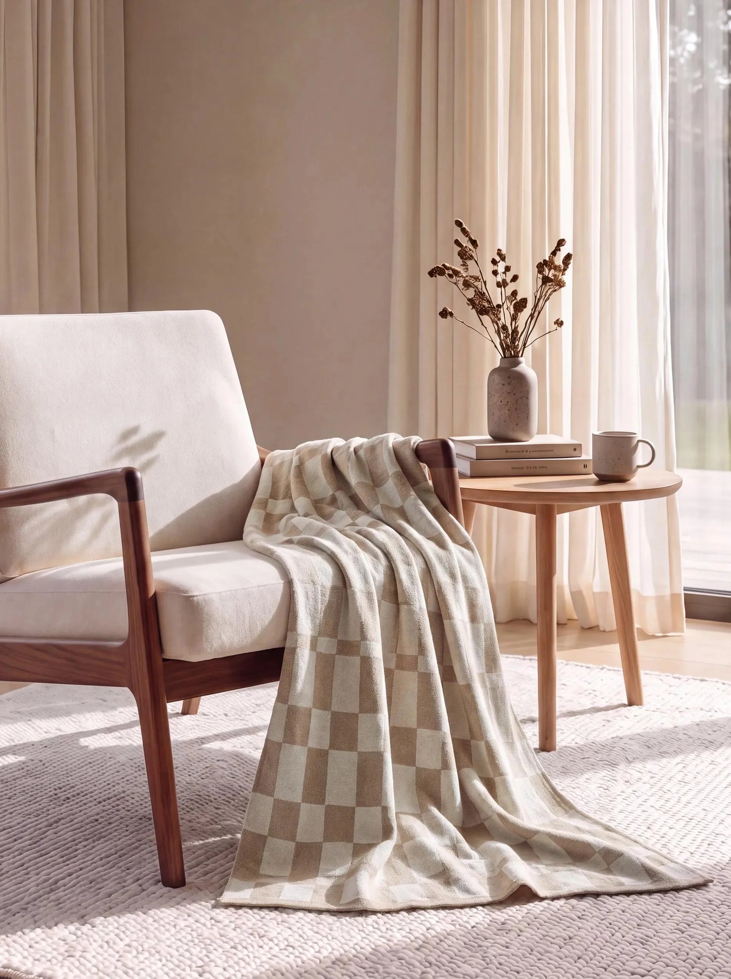 Cotton Pătură Carli Beige