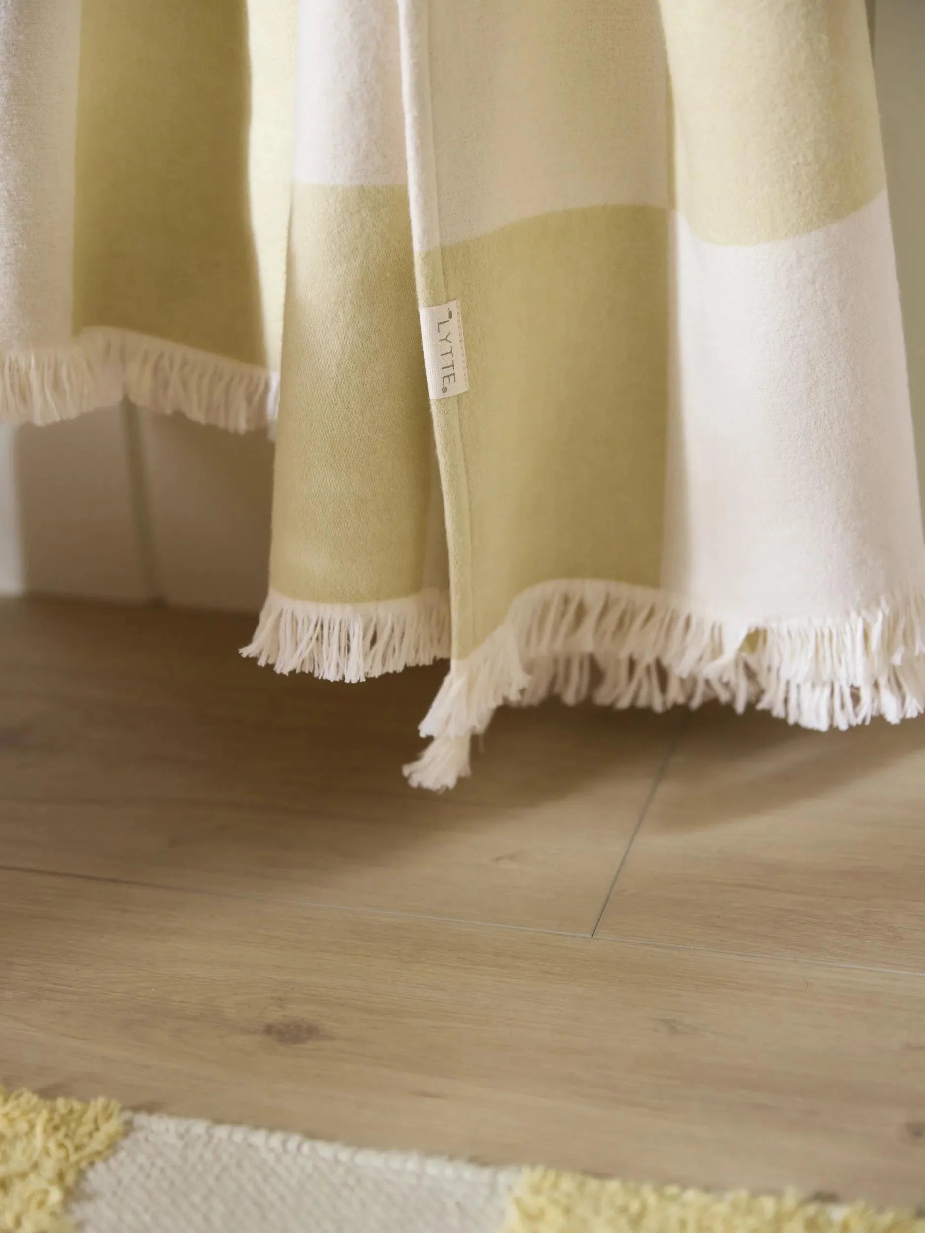 Pătură de bumbac Caro Green 