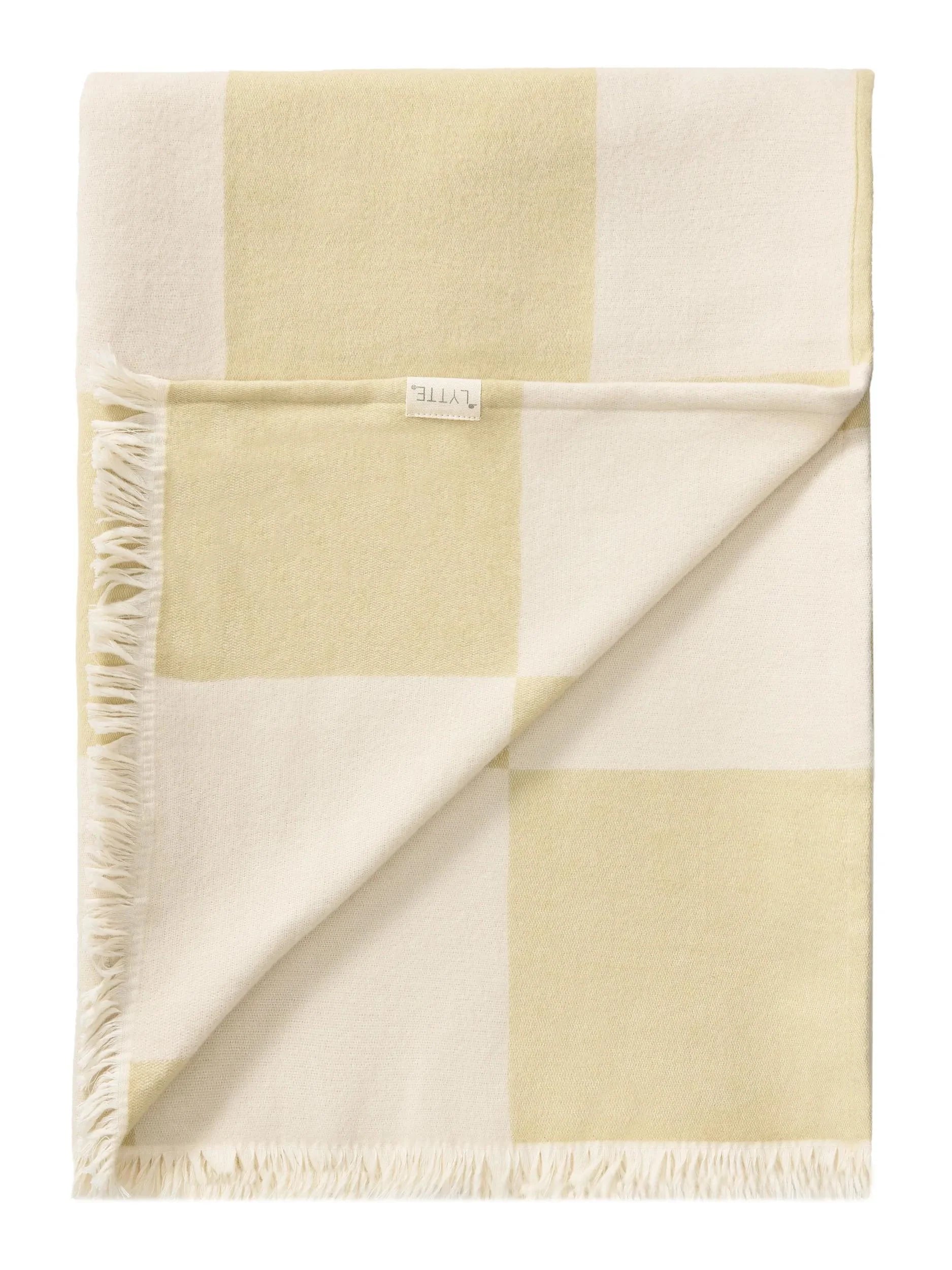 Pătură de bumbac Caro Green 