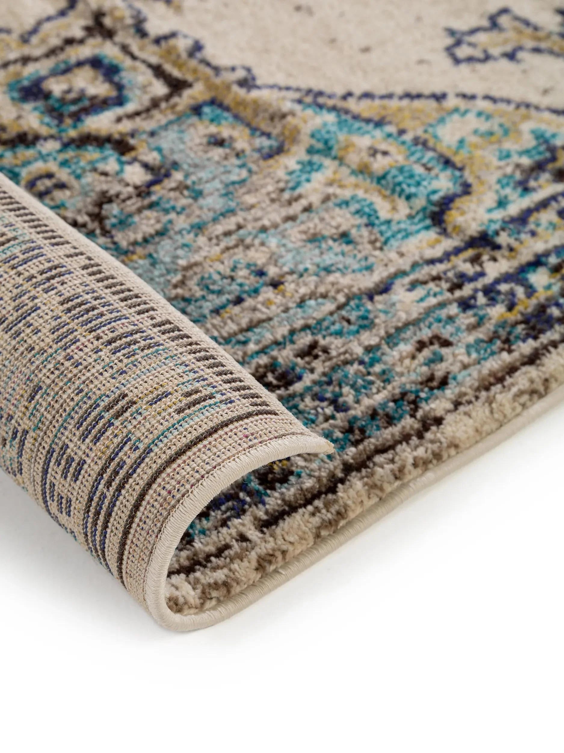 Covor Casa Beige/Turquoise
