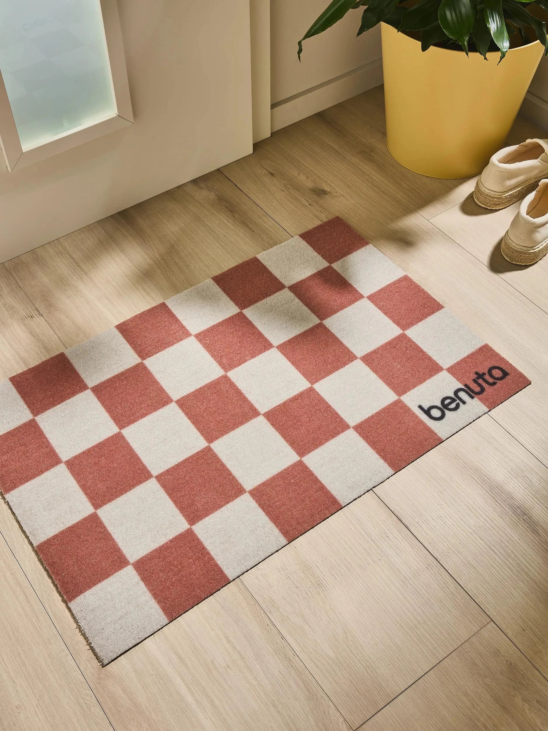Preș Checker Terracotta