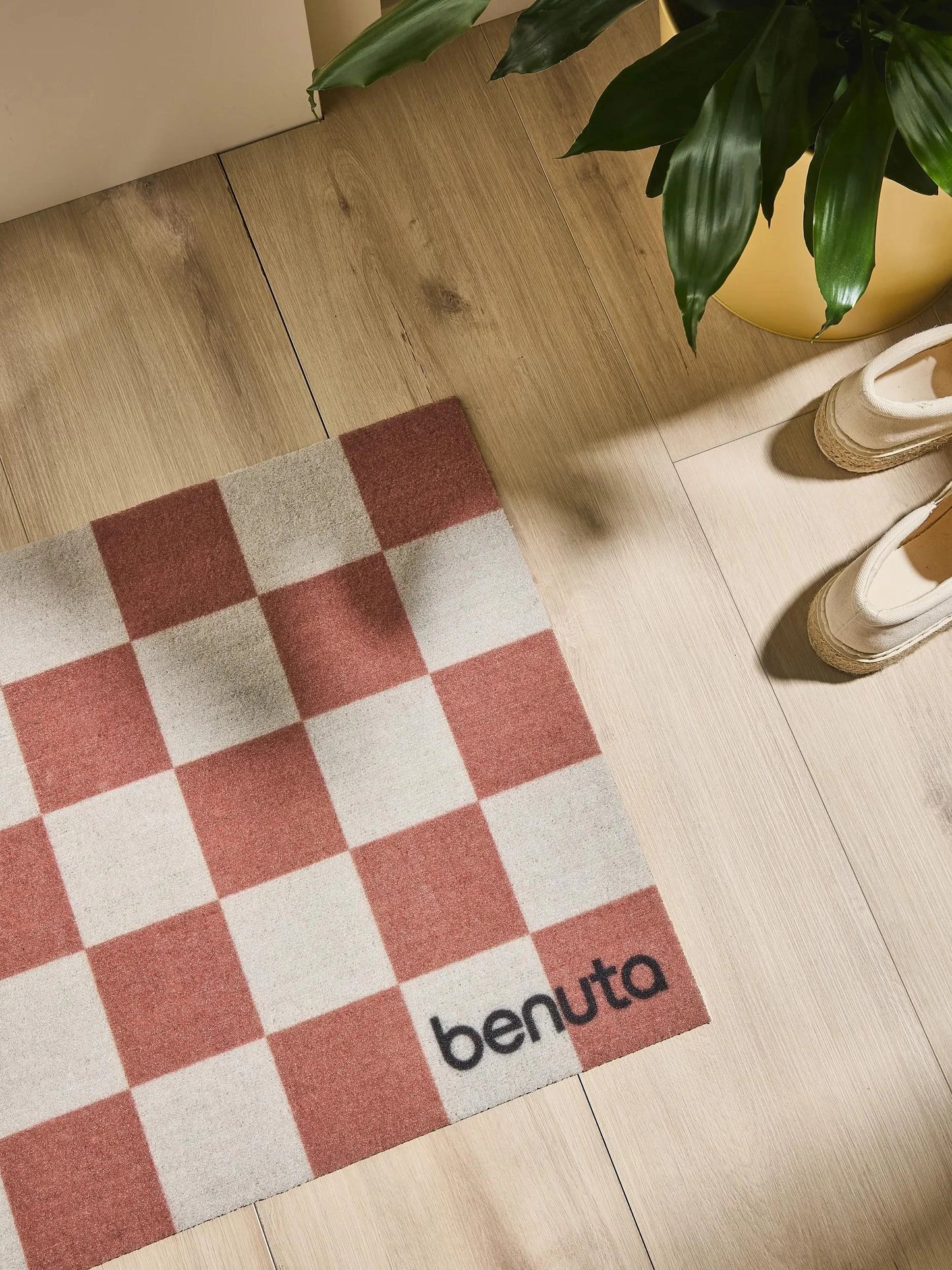 Preș Checker Terracotta