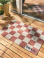 Preș Checker Terracotta