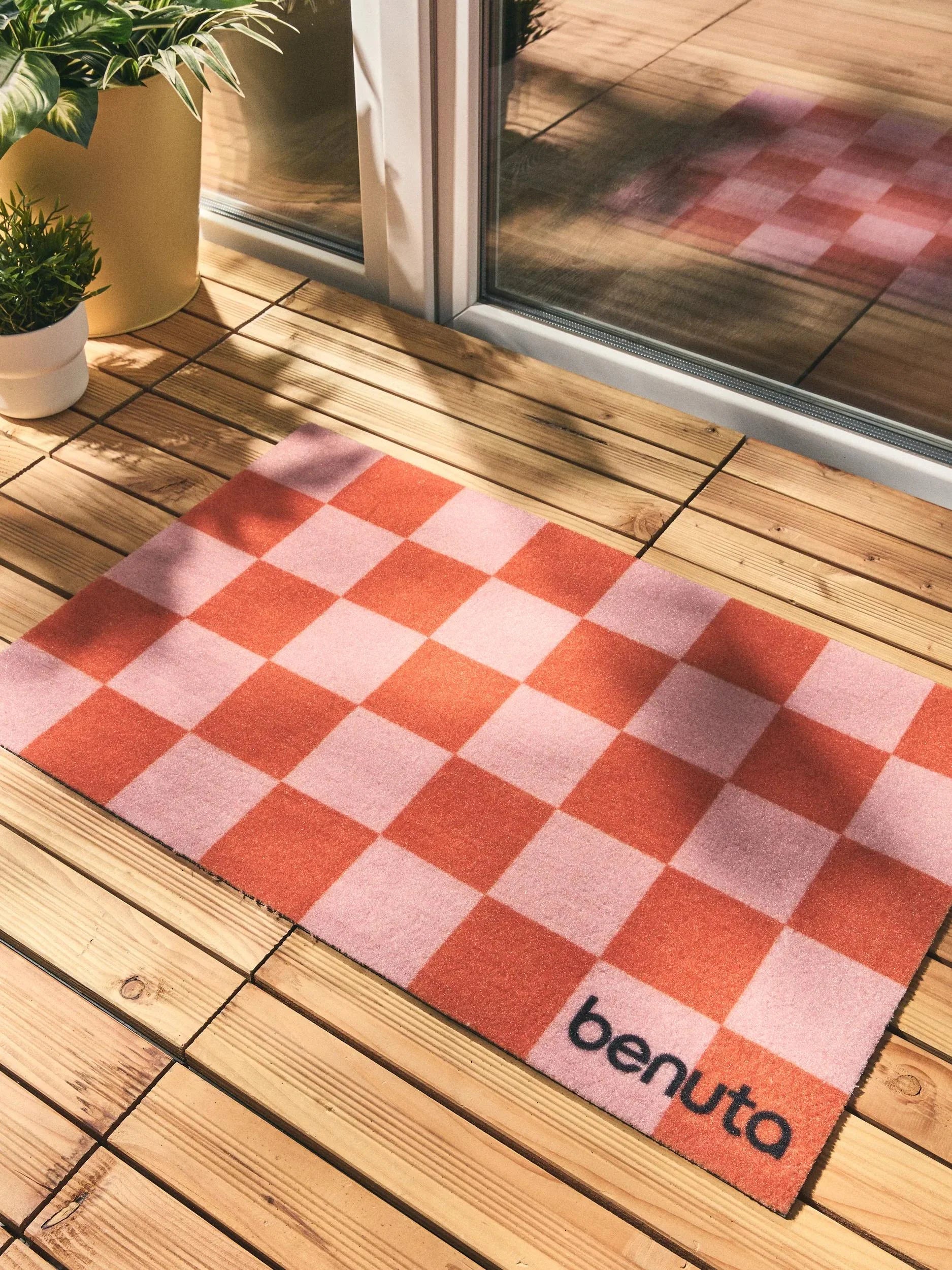 Preș Checker Pink