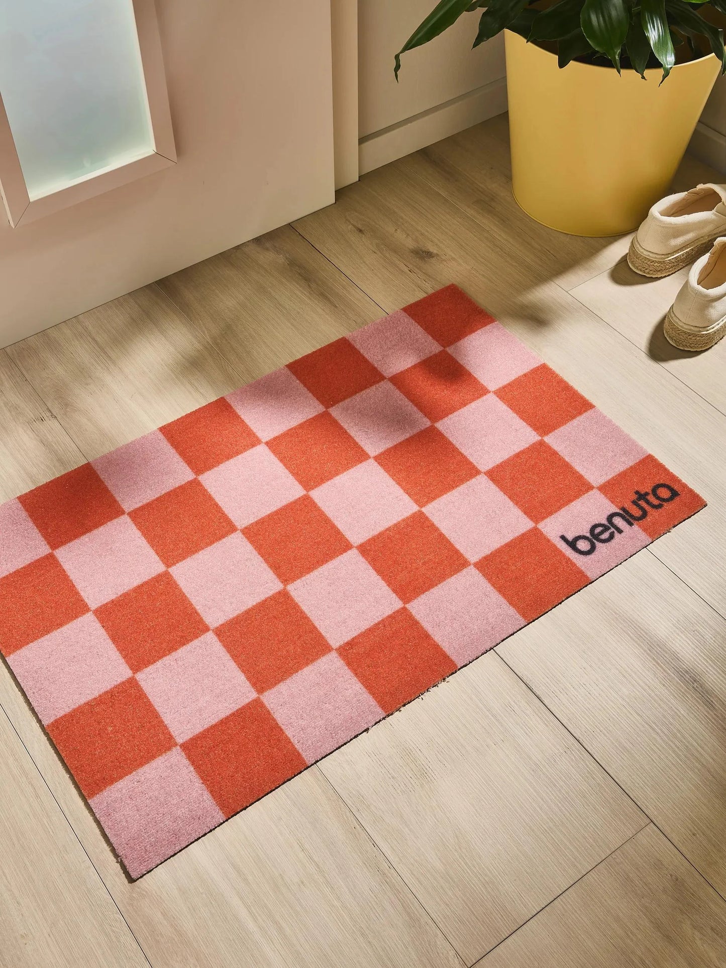Preș Checker Pink