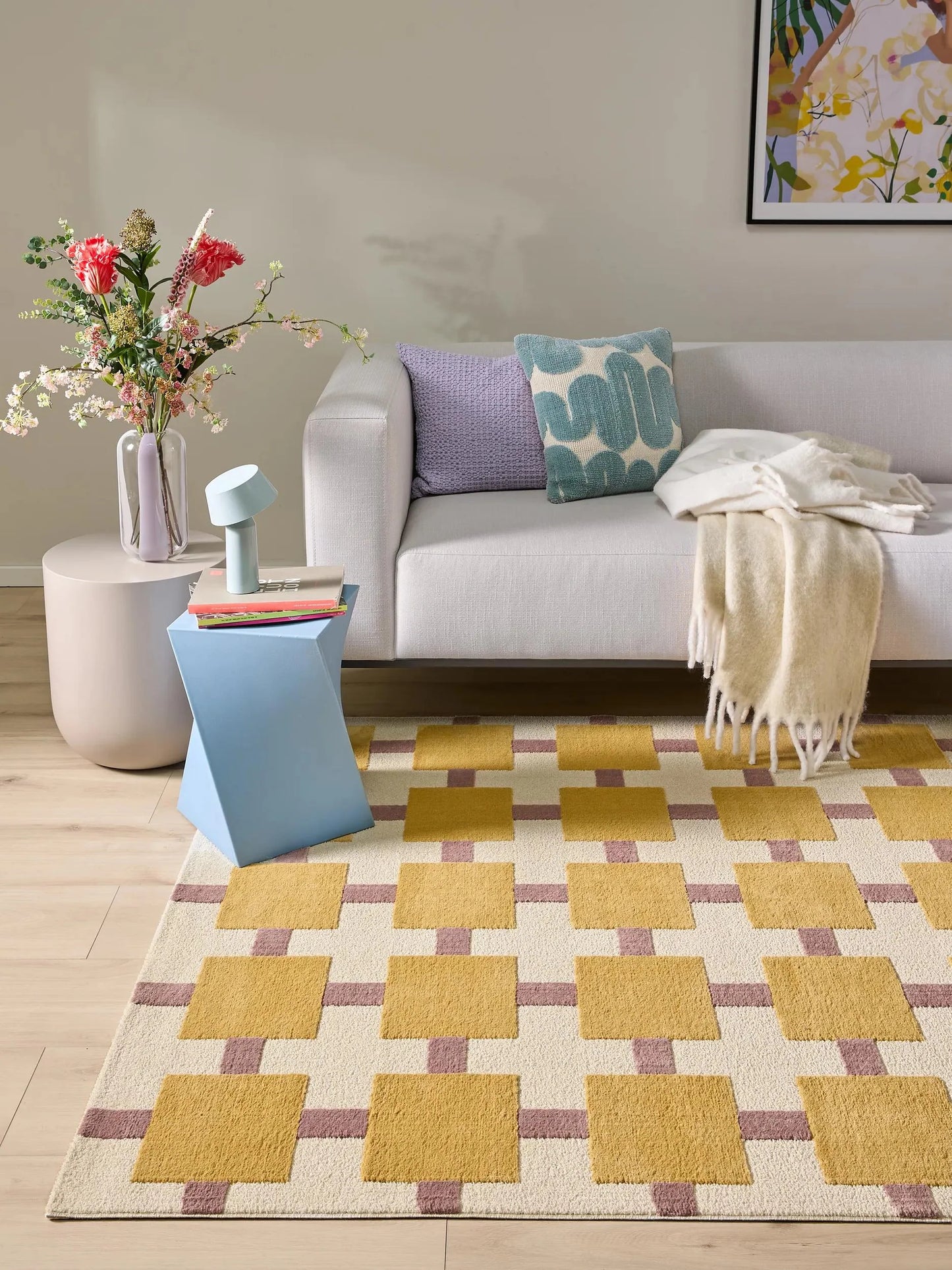 Covor Cini Beige/Yellow
