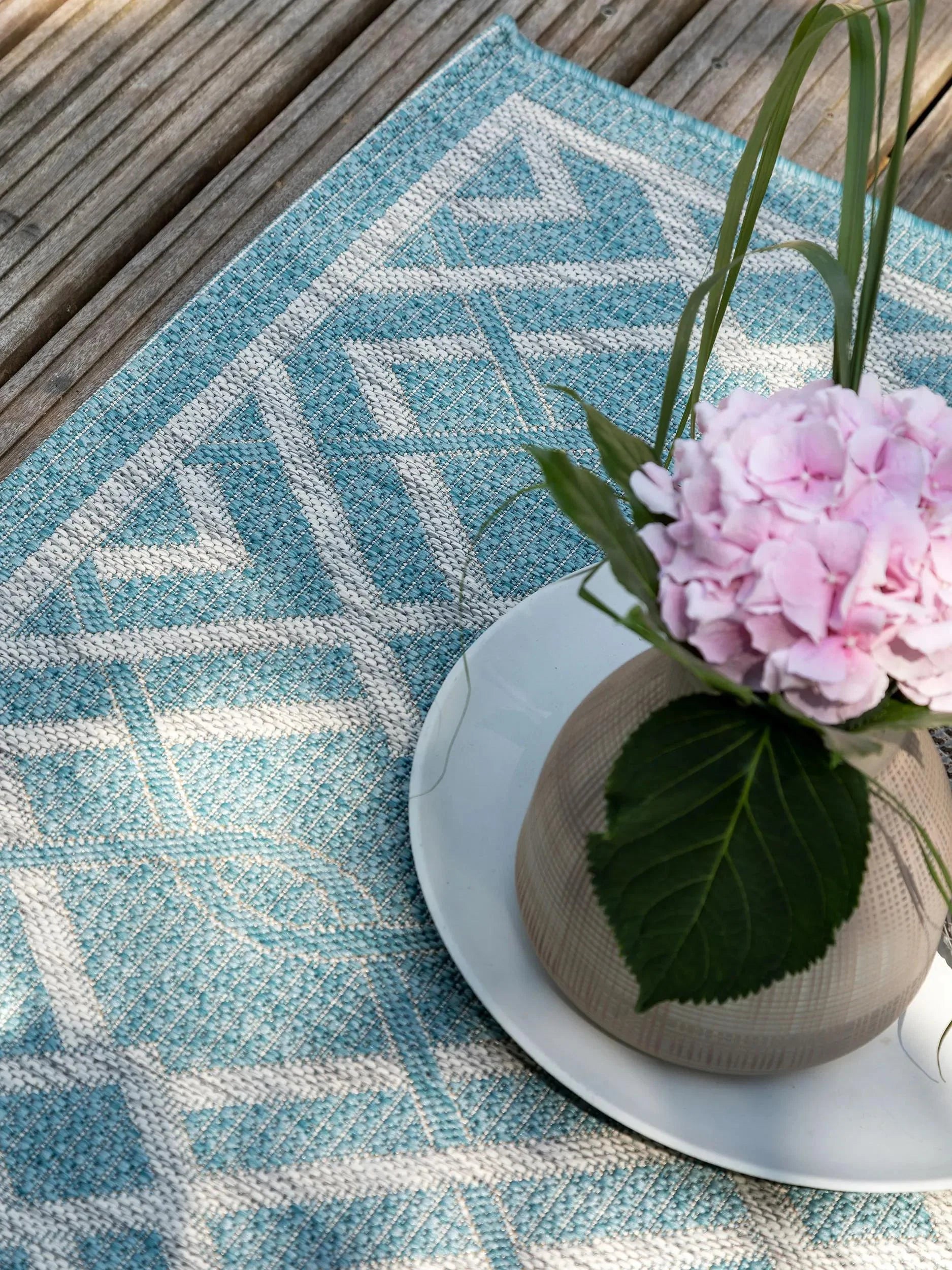 Covor interior/exterior Cleo Turquoise 