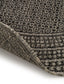 Covor rotund interior/exterior Cleo Charcoal 