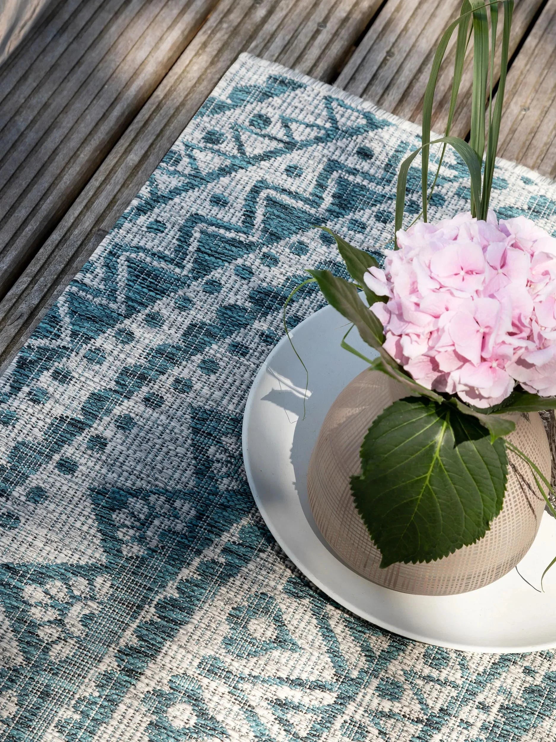 Covor interior/exterior Cleo Beige/Blue 