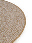 Covor rotund interior/exterior Cleo Cream/Beige 