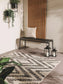 Covor interior/exterior Cleo White/Black 