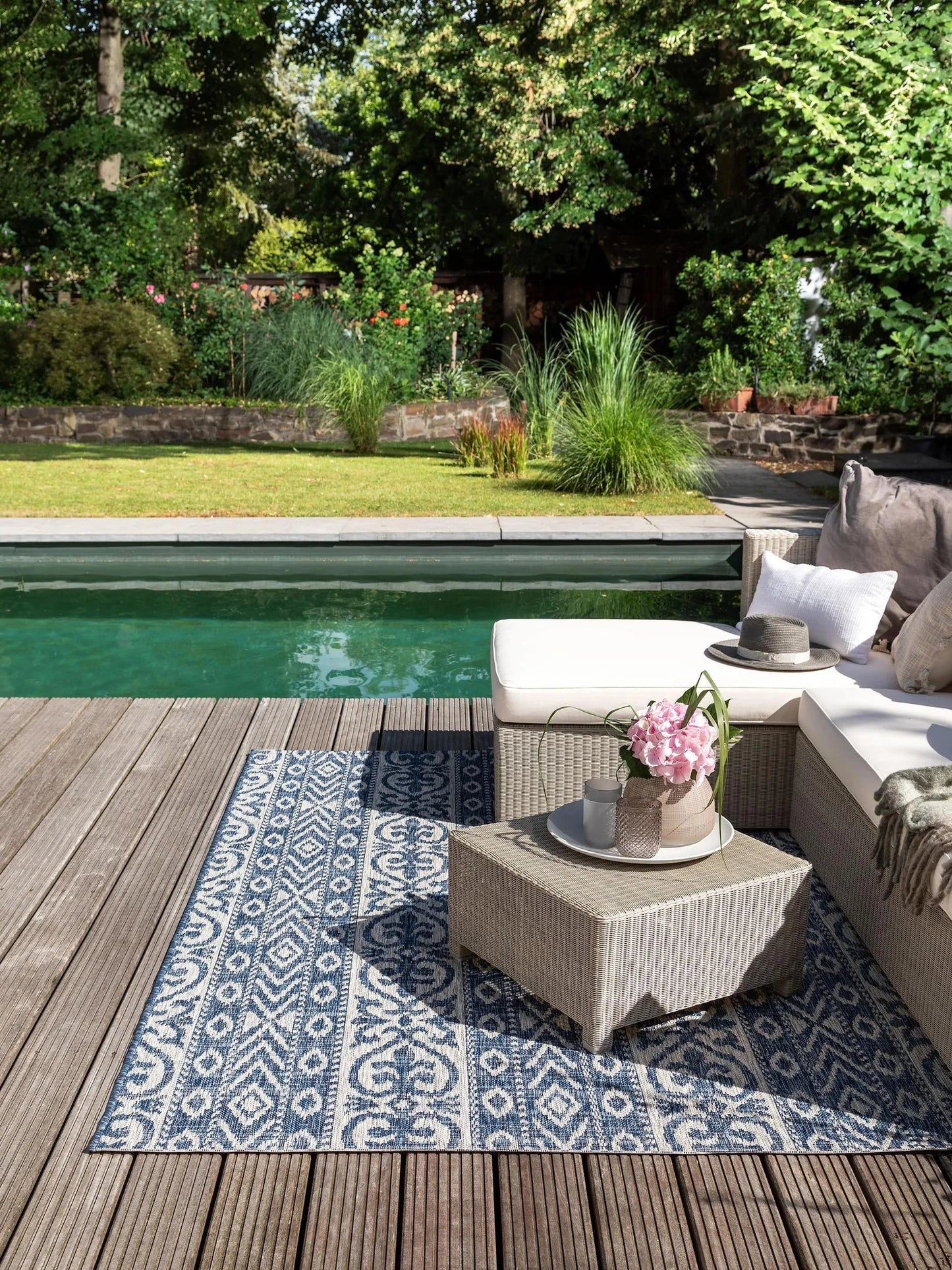 Covor interior/exterior Cleo Blue 