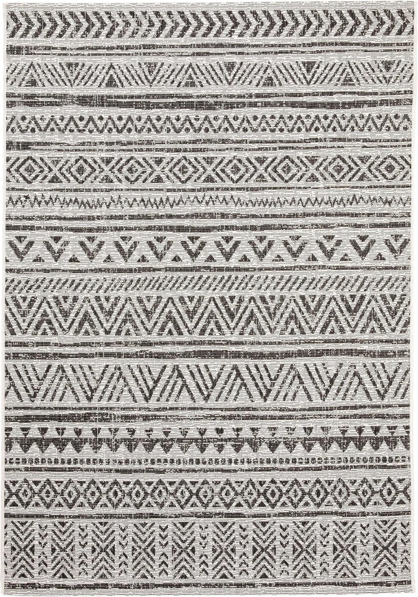 Covor interior/exterior Cleo White/Black 